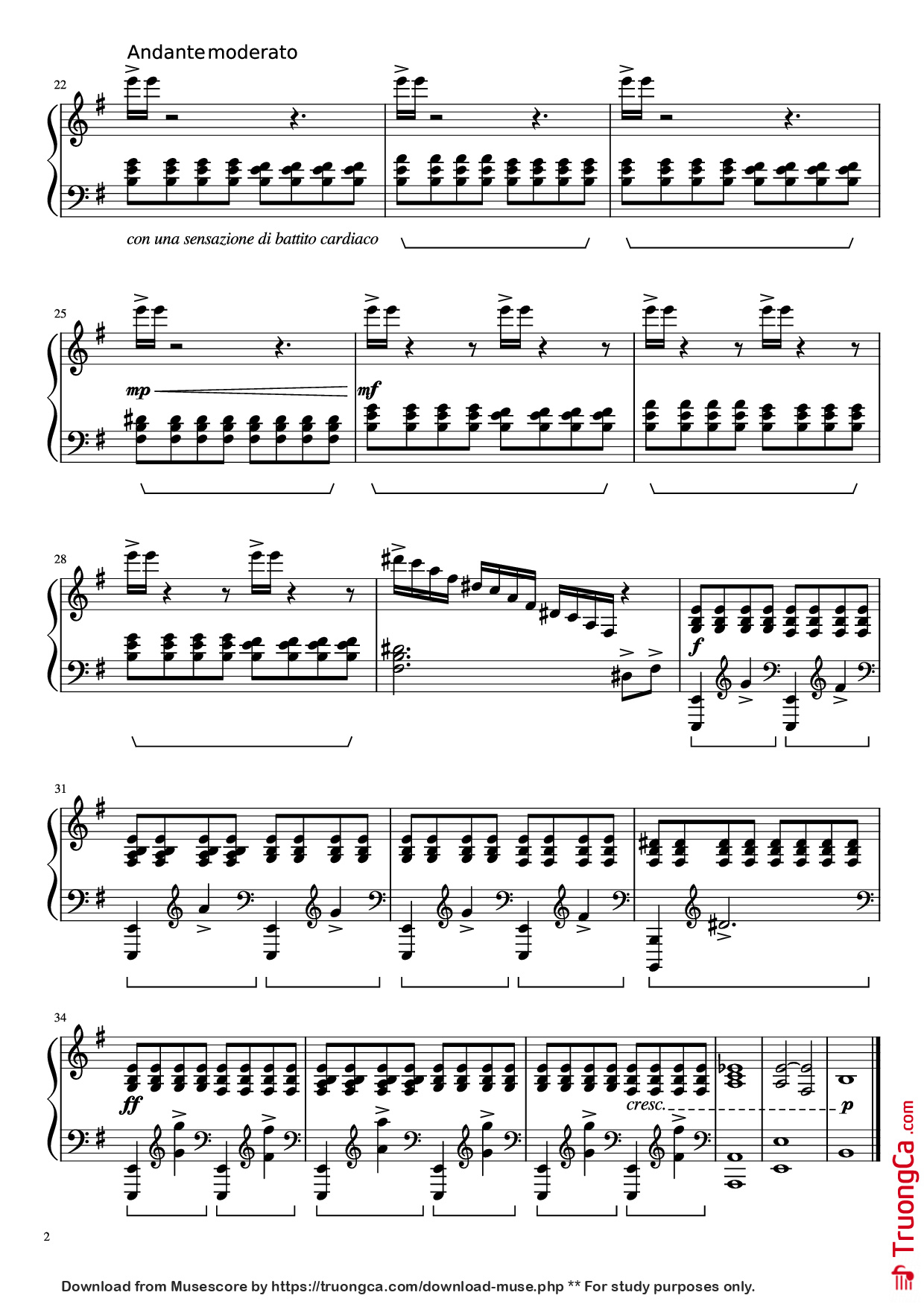 Page 2 of Sheet music PDF Piano Sociopat Piano - Undefined