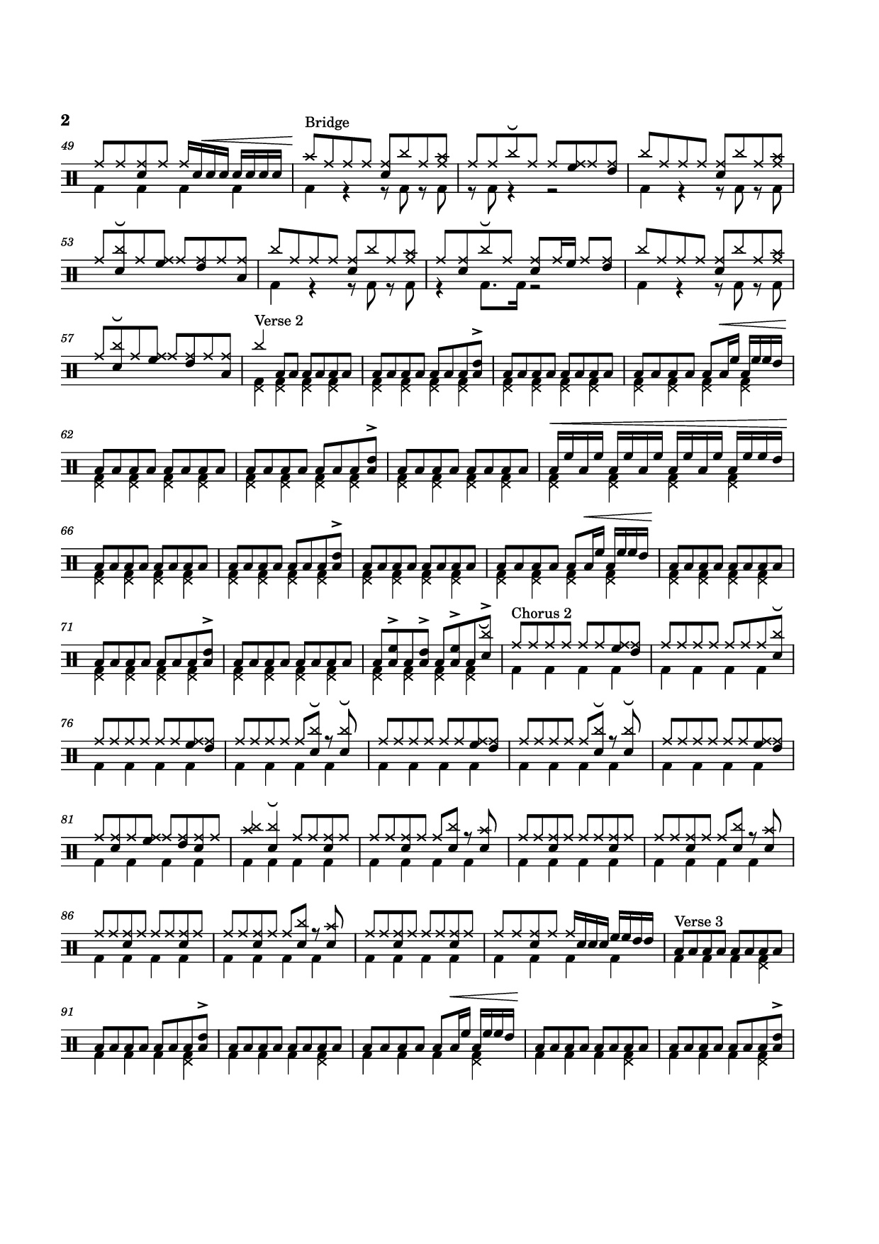 Page 2 of Sheet music PDF Dreams - The Cranberries
