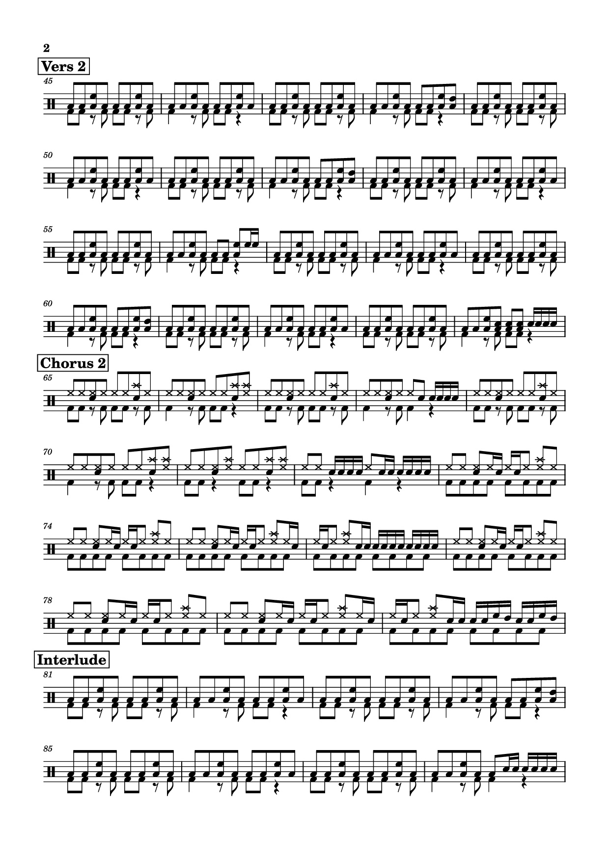 Page 2 of Sheet music PDF Zombie - The Cranberries