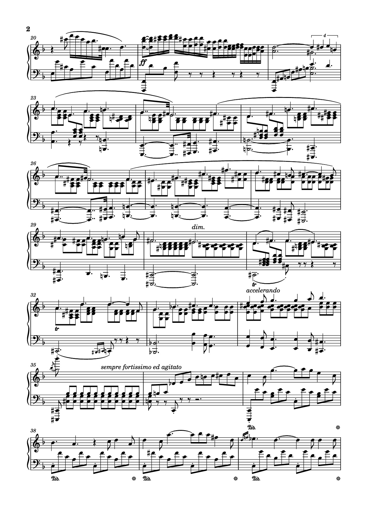 Page 2 of Sheet music PDF Nocturne in F Major Piano - Thomas Dyke Acland Tellefsen