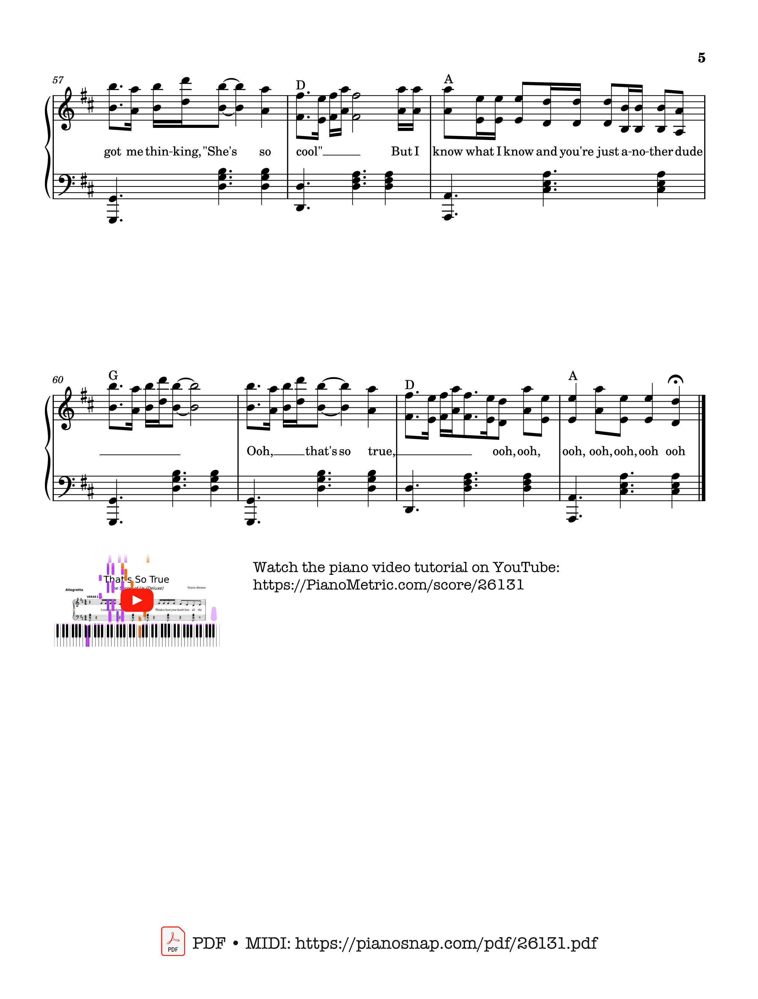 Page 5 of Sheet music PDF Piano That
