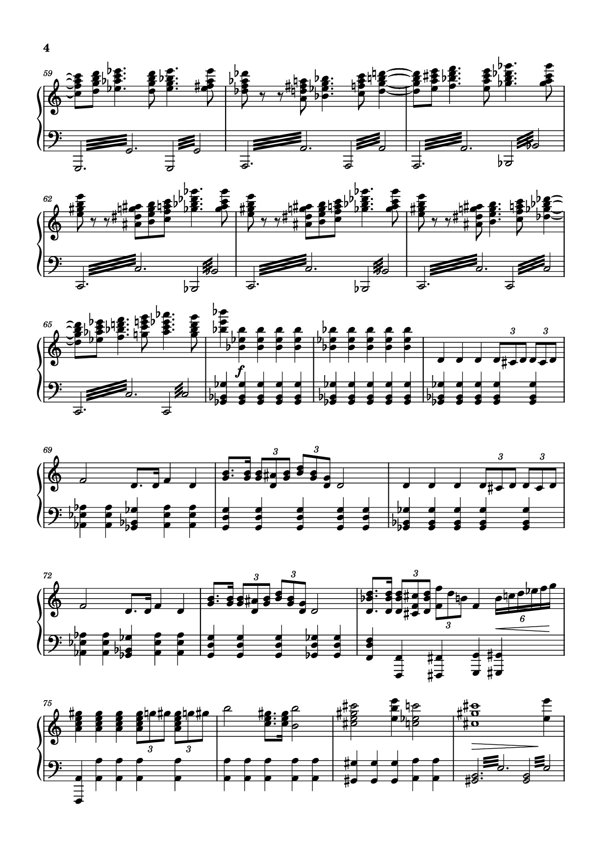 Page 4 of Sheet music PDF Piano The Planets - Mars Piano - Composer / arranger