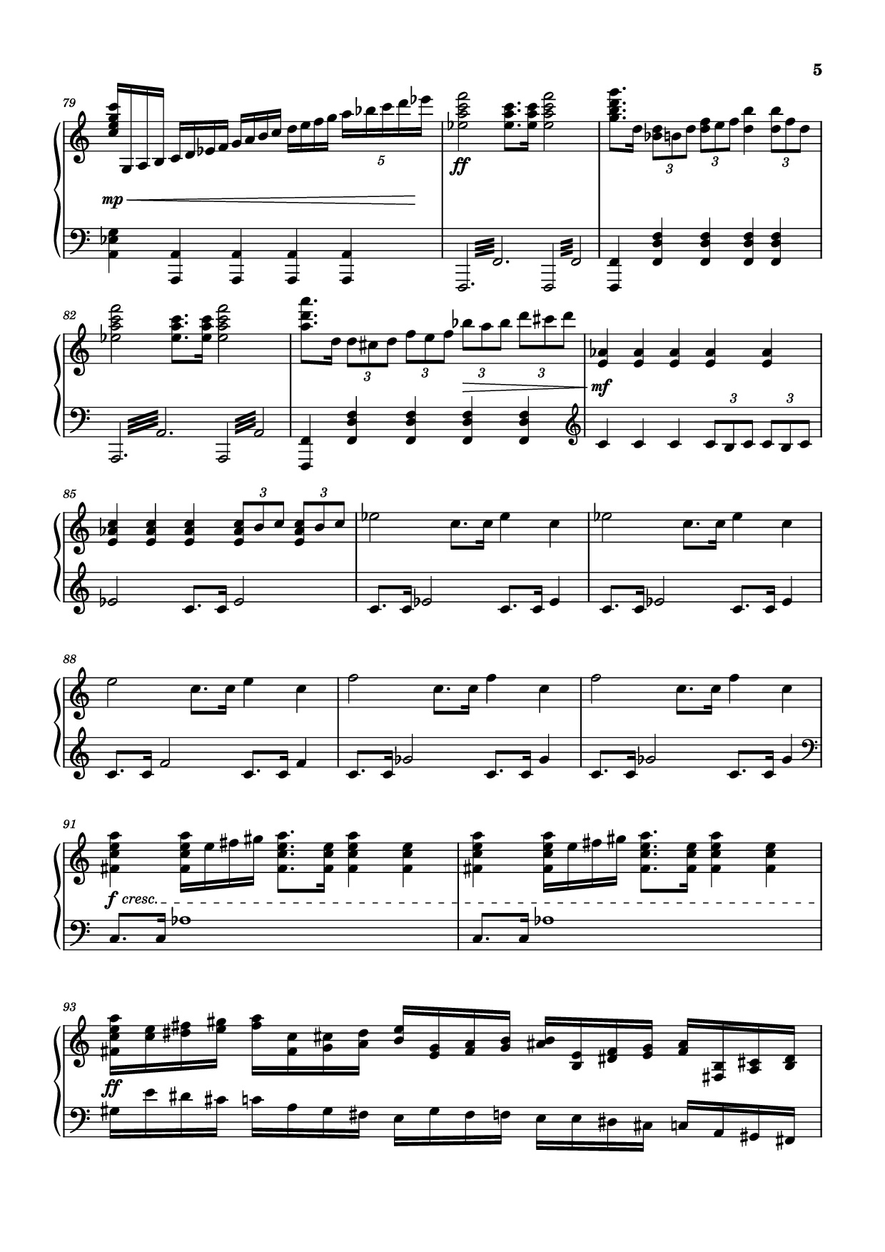 Page 5 of Sheet music PDF Piano The Planets - Mars Piano - Composer / arranger