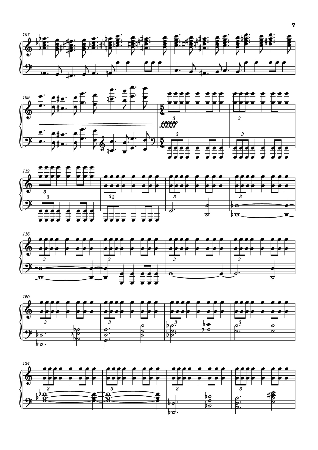 Page 7 of Sheet music PDF Piano The Planets - Mars Piano - Composer / arranger