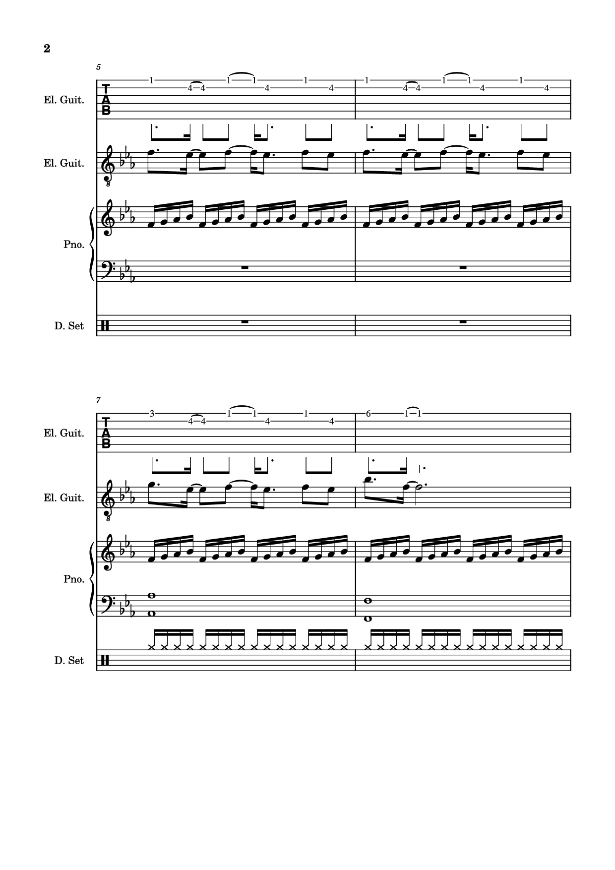 Page 2 of Sheet music PDF Dark Necessities Piano - ManoGhostBoy