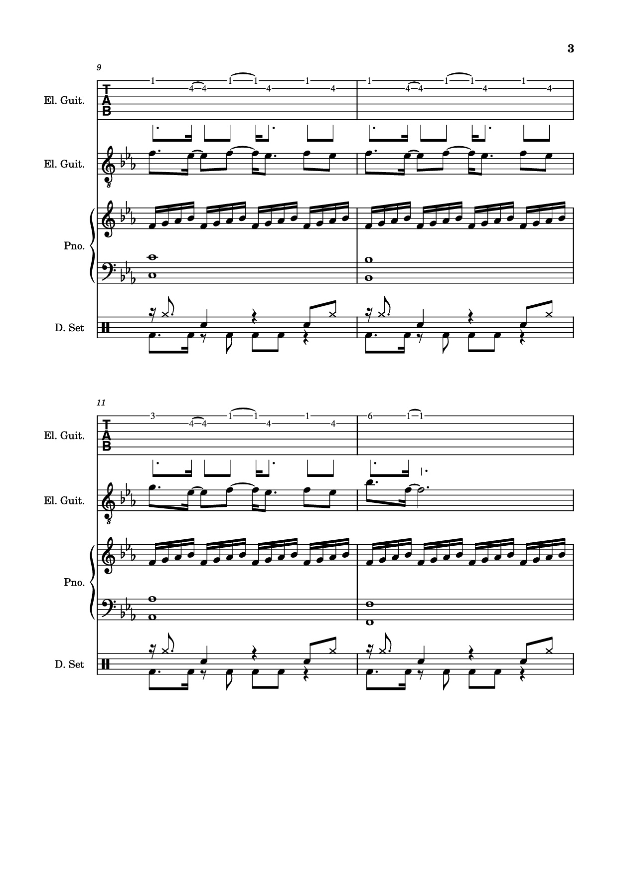 Page 3 of Sheet music PDF Dark Necessities Piano - ManoGhostBoy
