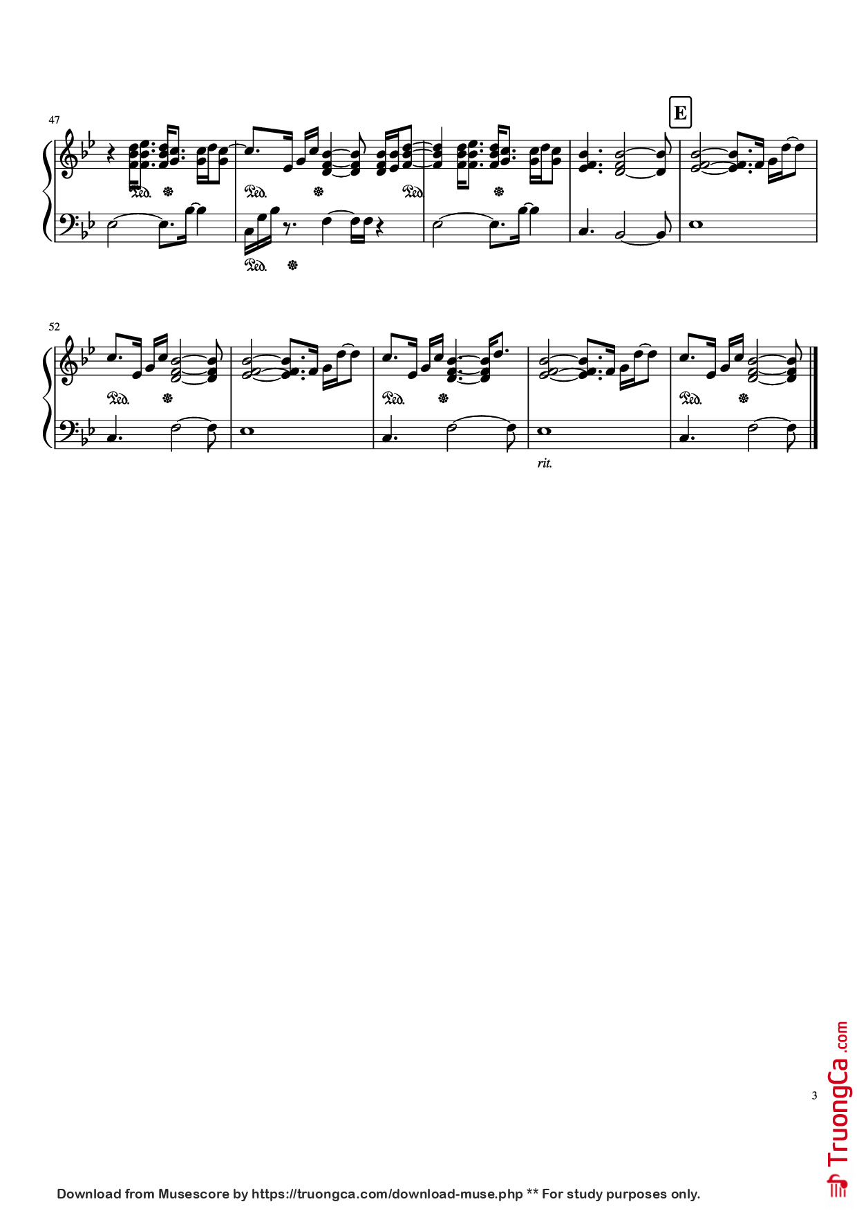 Page 3 of Sheet music PDF Piano (No One Knows Me) Like The Piano - Produced By Rodaidh McDonald & Sampha