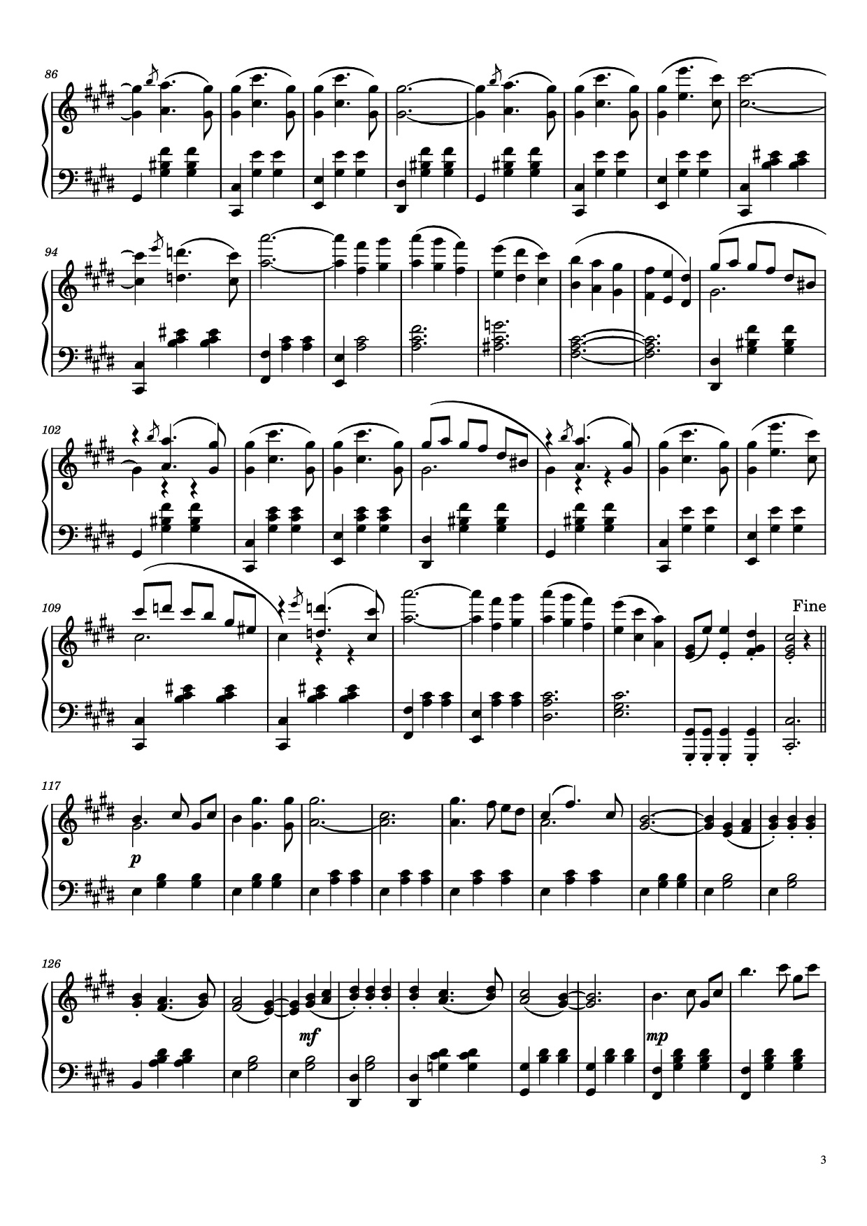 Page 3 of Sheet music PDF Piano The Snowstorm: Waltz No. 2 Piano - G.V. Sviridov (arr. ReFruity