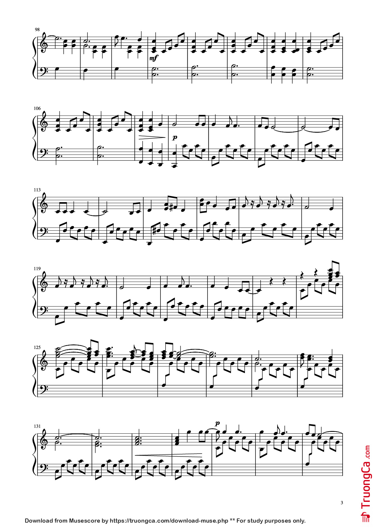 Page 3 of Sheet music PDF Piano Rousseau: Billy Joel - Piano Man - Piano solo - Undefined