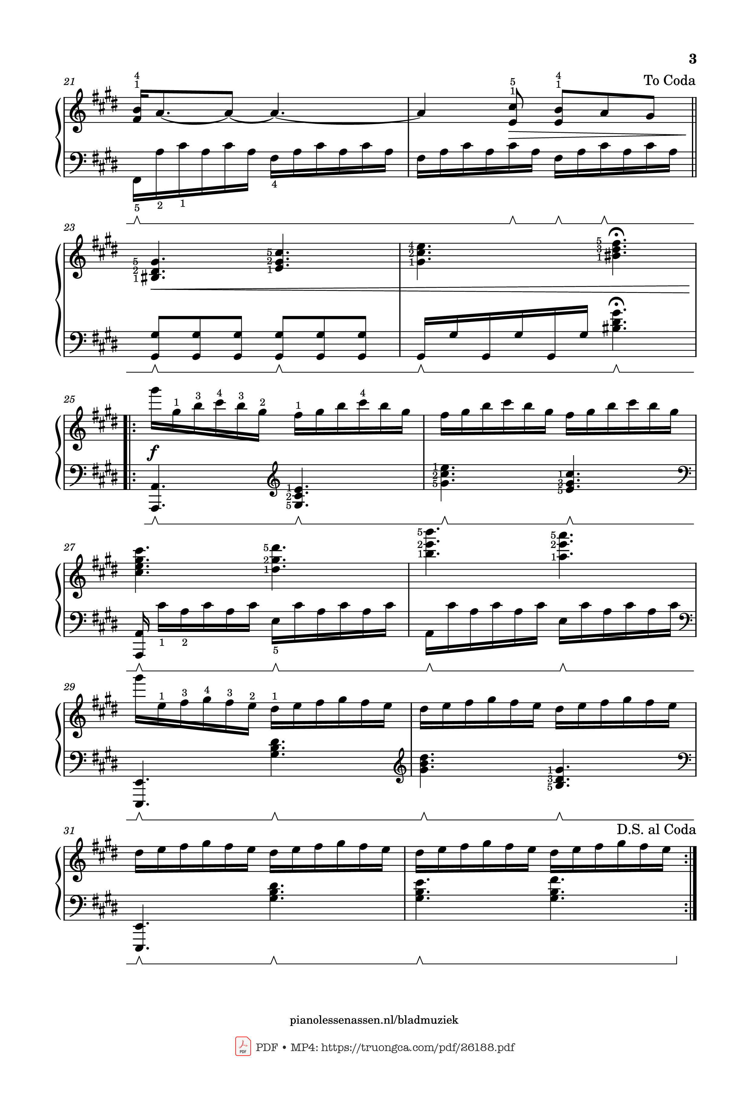 Page 3 of Sheet music PDF Piano Golden Hour Piano (with fingering) - JVKE