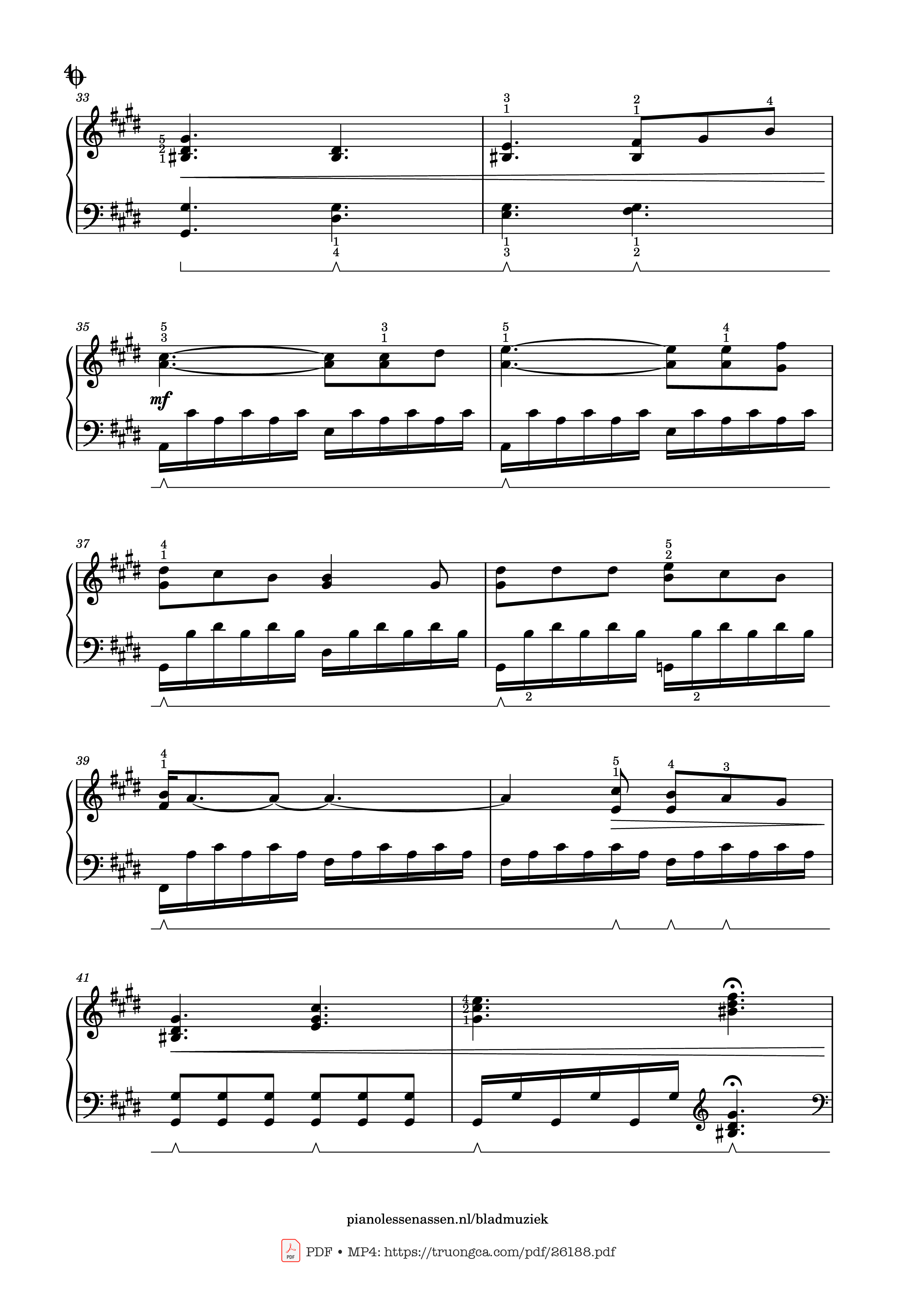 Page 4 of Sheet music PDF Piano Golden Hour Piano (with fingering) - JVKE