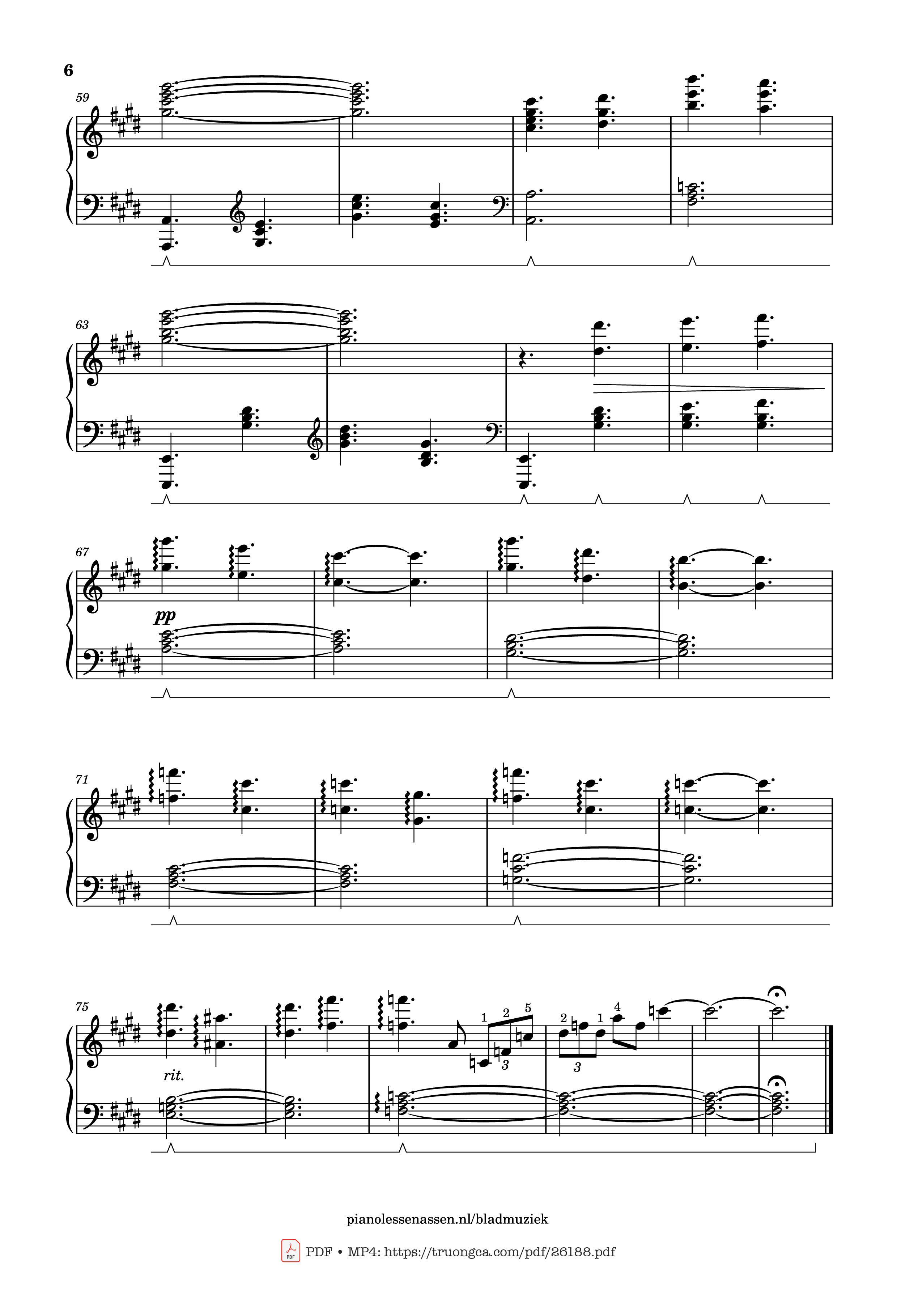 Page 6 of Sheet music PDF Piano Golden Hour Piano (with fingering) - JVKE