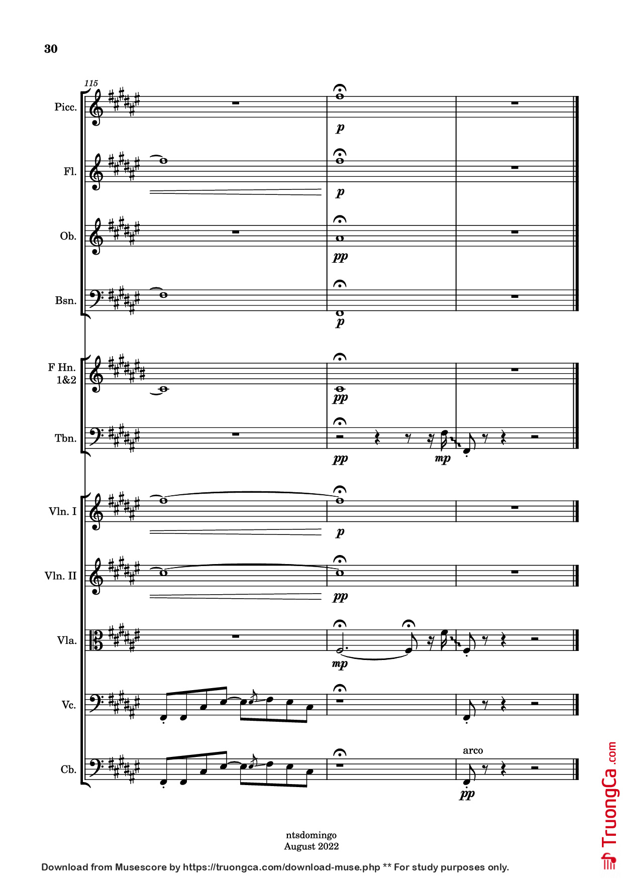 Page 30 of Sheet music PDF ALAPAAP - Arranged by Nina Domingo