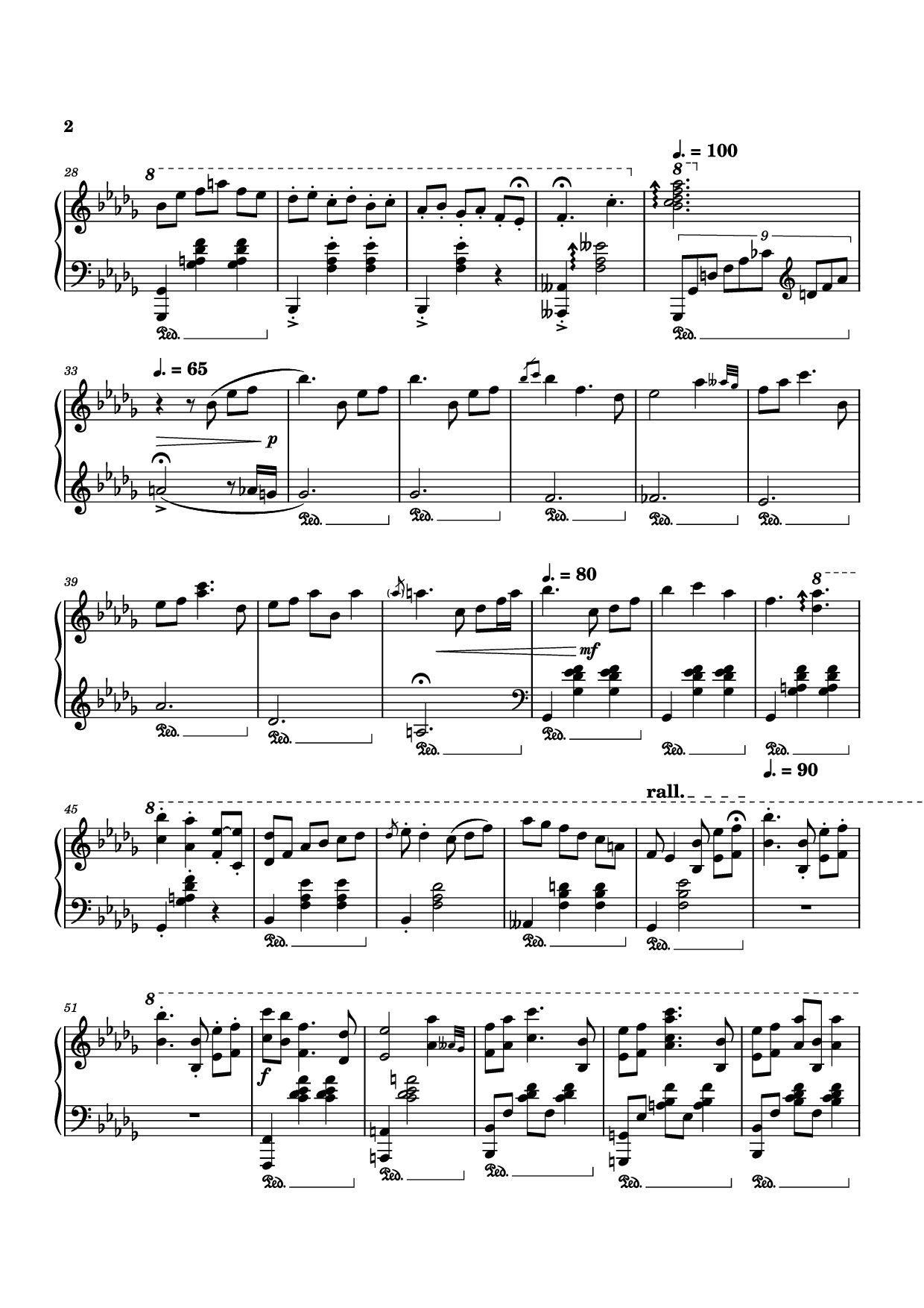 Page 2 of Sheet music PDF Piano diminished chords are cooler than i thought :O Piano - Arranged by Dara S