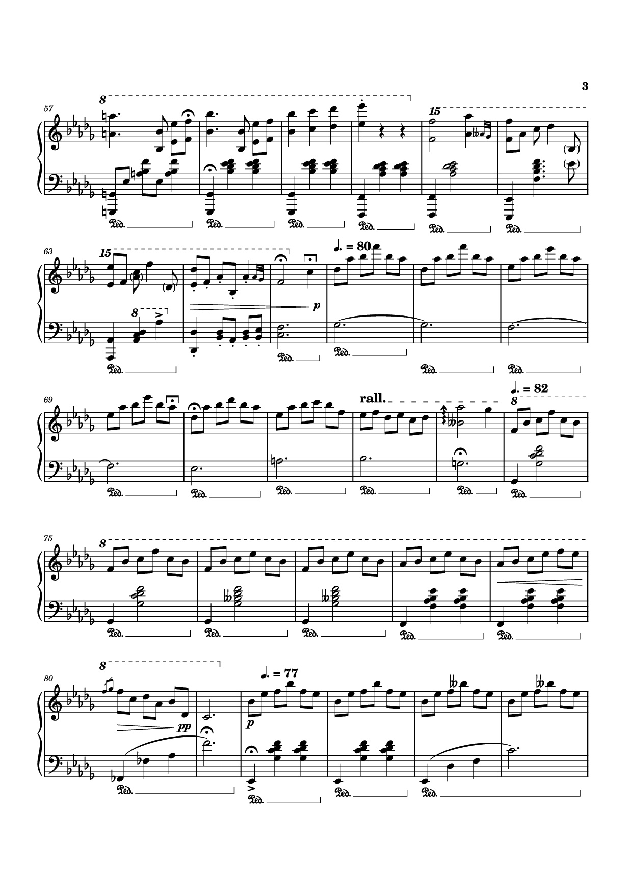 Page 3 of Sheet music PDF Piano diminished chords are cooler than i thought :O Piano - Arranged by Dara S