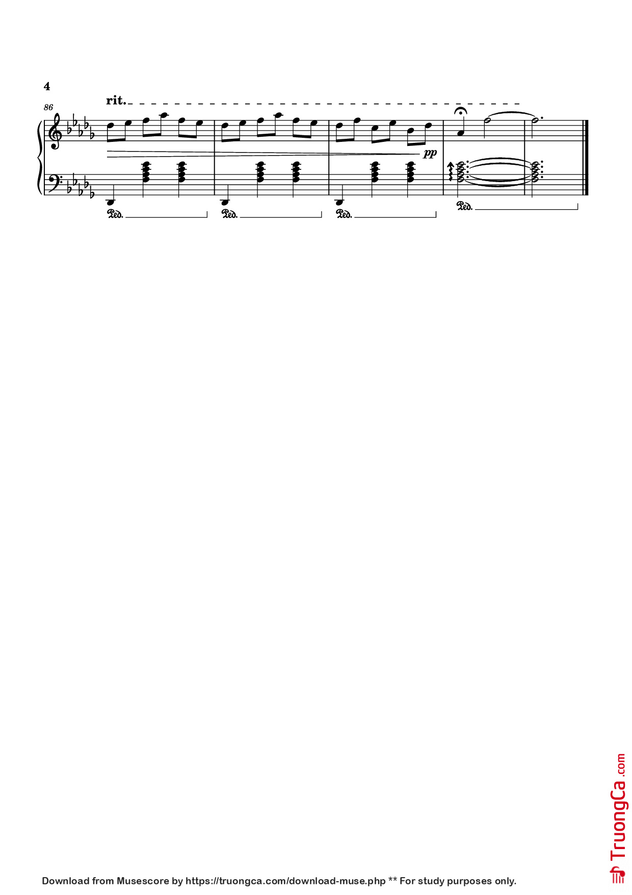 Page 4 of Sheet music PDF Piano diminished chords are cooler than i thought :O Piano - Arranged by Dara S