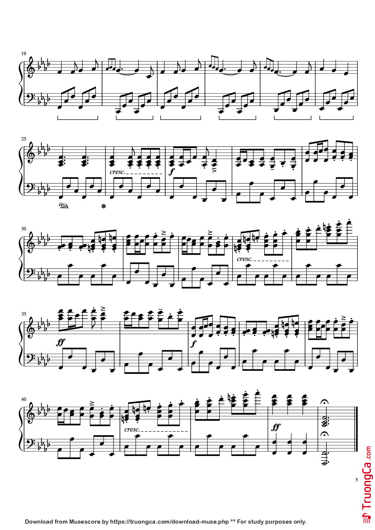Page 5 of Sheet music PDF Piano Scenes From An Unknown Movie Piano - Brent Buyse