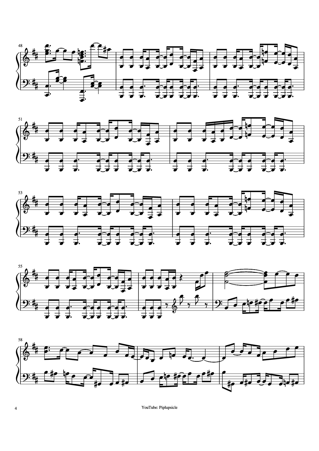 Page 4 of Sheet music PDF Piano Giorno