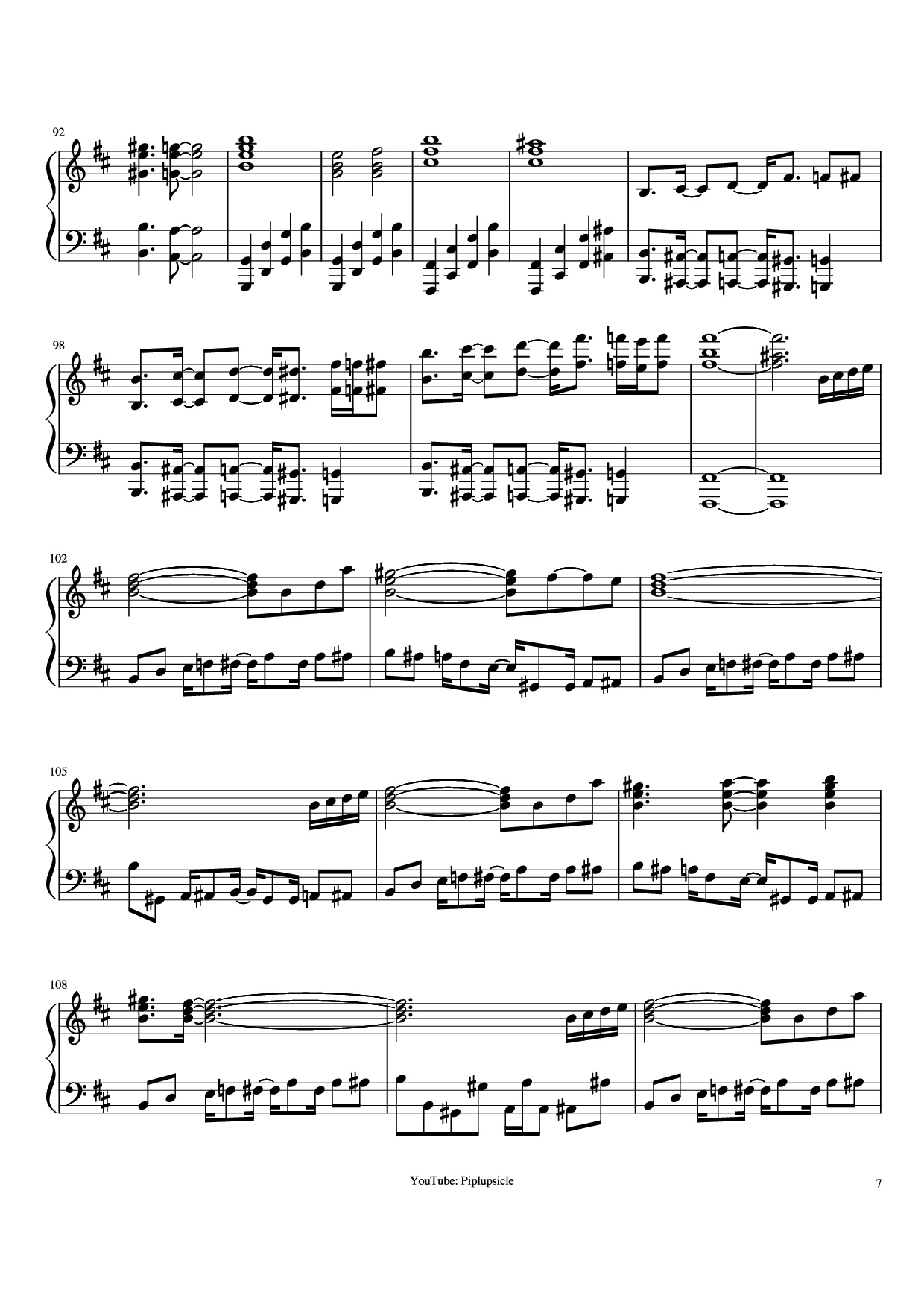 Page 7 of Sheet music PDF Piano Giorno