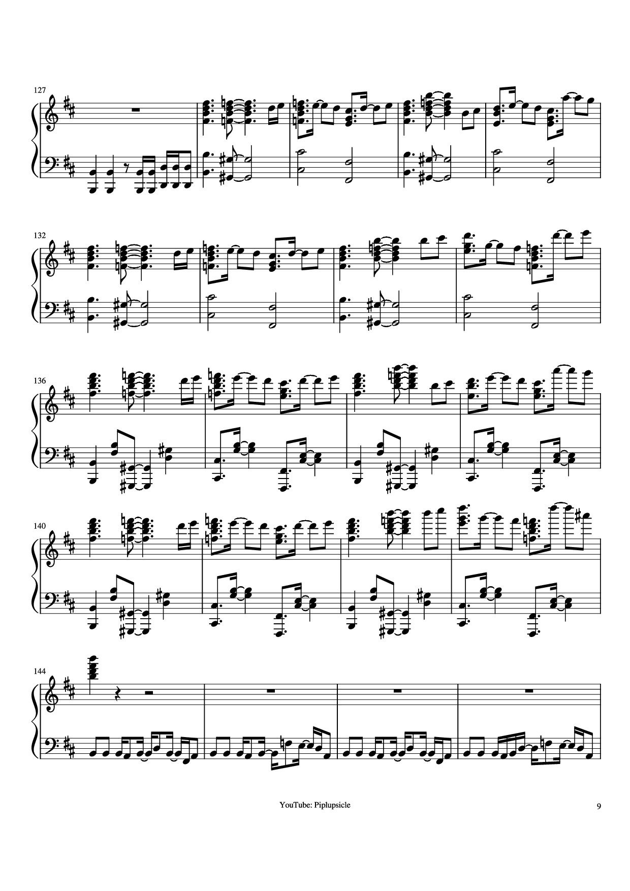 Page 9 of Sheet music PDF Piano Giorno