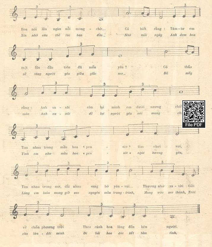 Page 2 of Sheet music PDF Cánh hoa yêu - Vĩnh Phúc