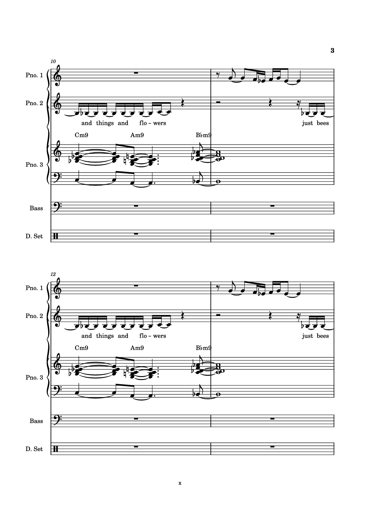 Page 3 of Sheet music PDF Piano Guitar Tab Everybody Loves the Sunshine Piano - Arr. Mohsam
