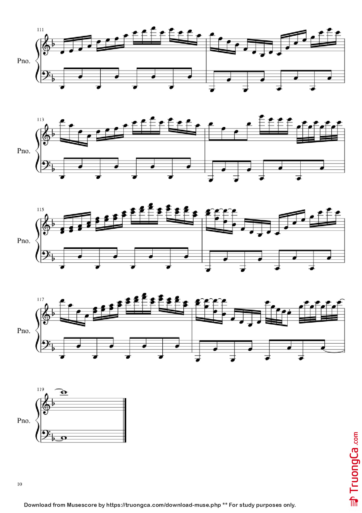 Page 10 of Sheet music PDF Piano Ludicrous Speed Piano - F-777