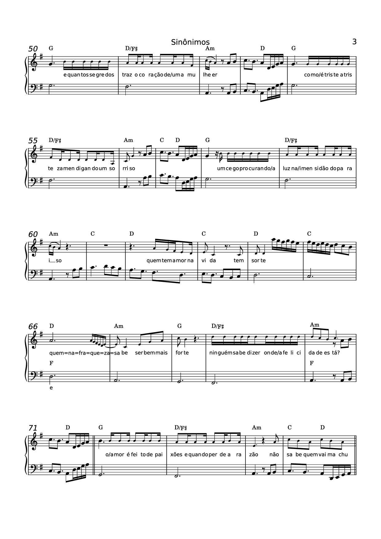 Page 3 of Sheet music PDF Piano Sinônimos Piano - 