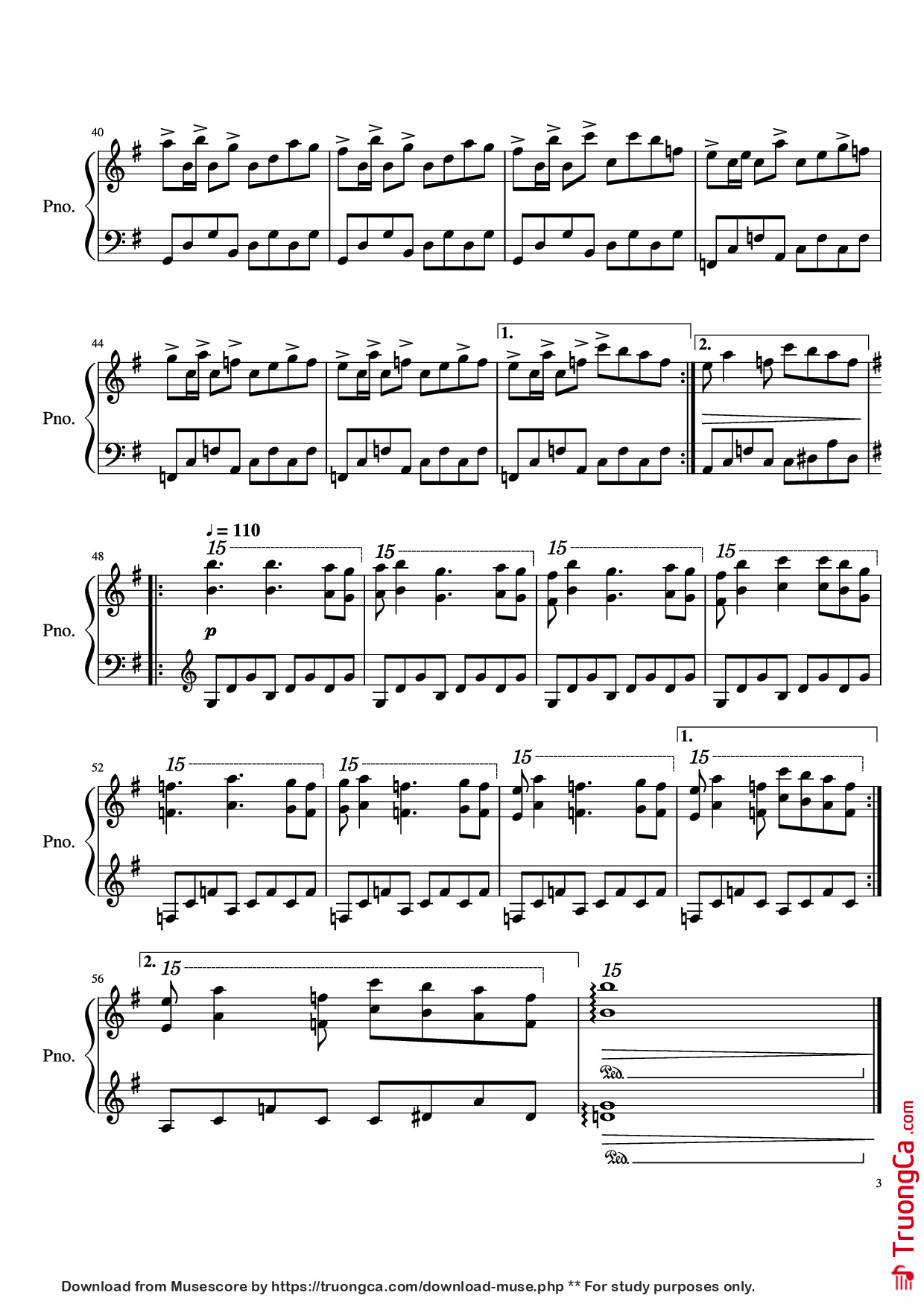 Page 3 of Sheet music PDF Piano Inside Out Piano - Undefined