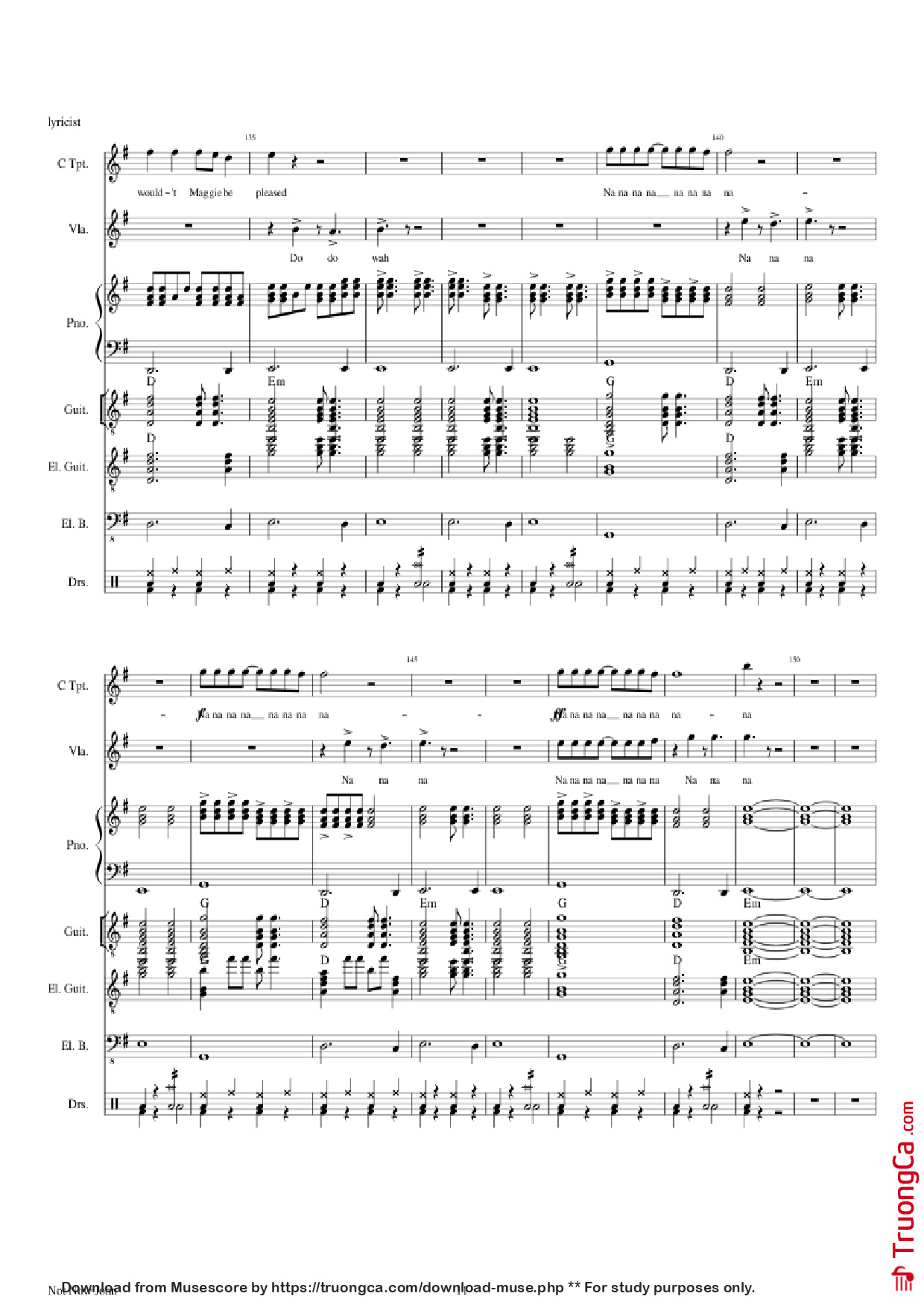 Page 11 of Sheet music PDF Piano Guitar Tab Not Now John Piano - Roger Waters
