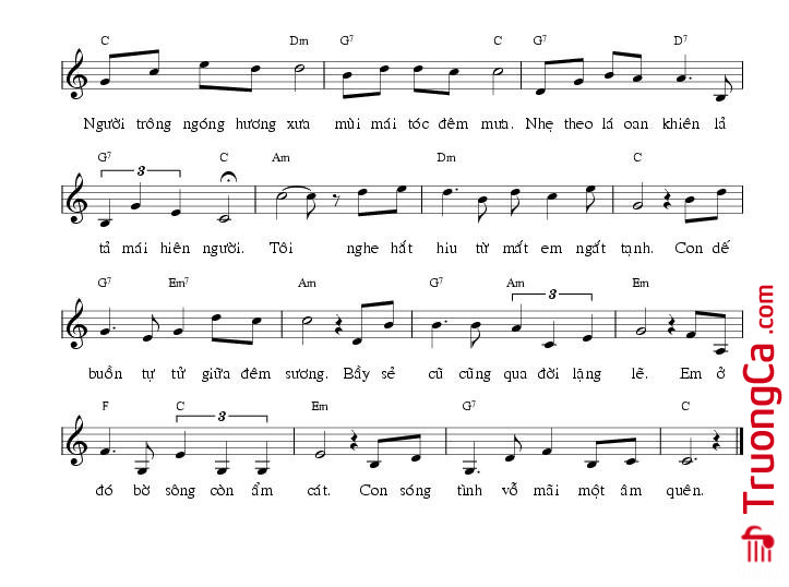 Page 2 of Sheet music PDF Trên Ngọn Tình Sầu - Du Tử Lê