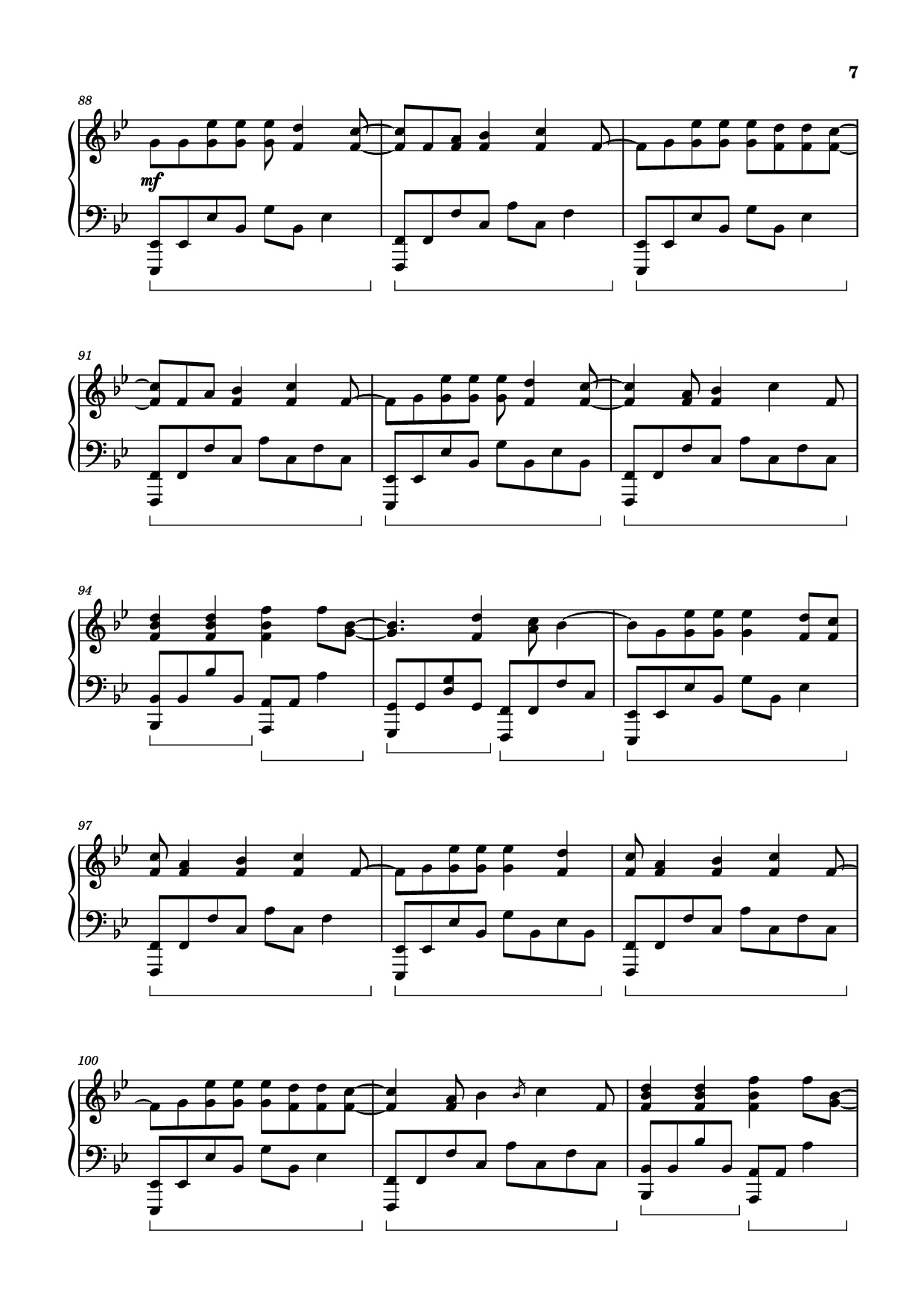 Page 7 of Sheet music PDF Piano Night Changes Piano - One Direction