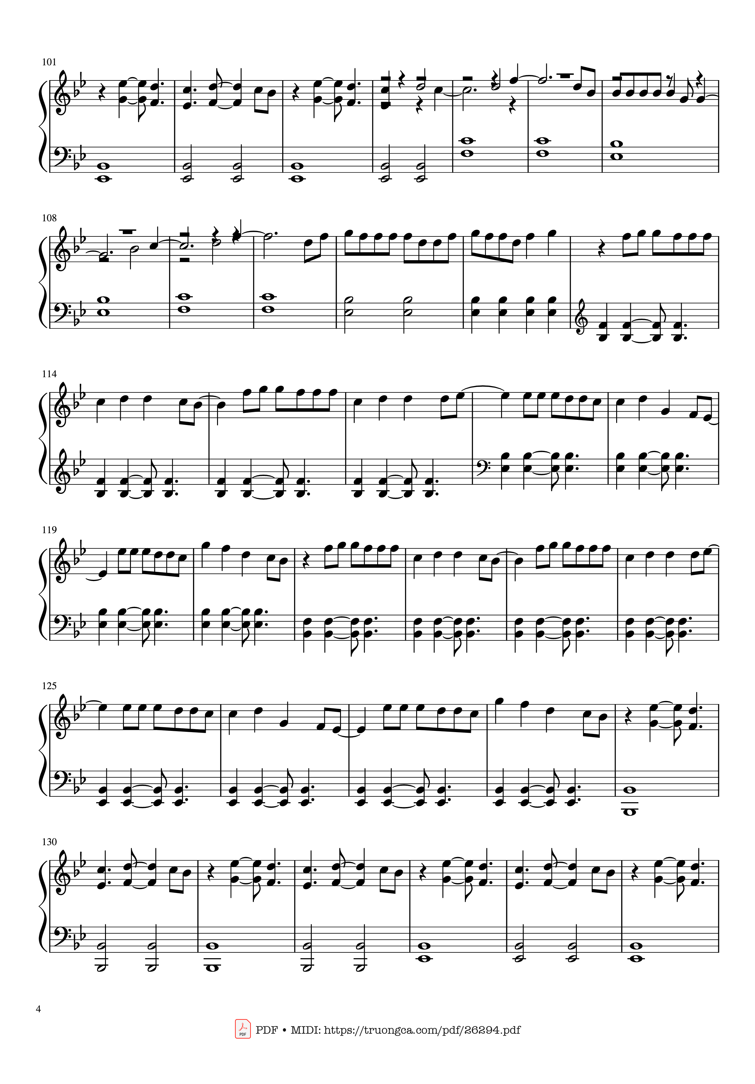 Page 4 of Sheet music PDF Piano Steal My Girl Piano - Composed by: One Direction Arranged by: Matthew Smith-Spangler