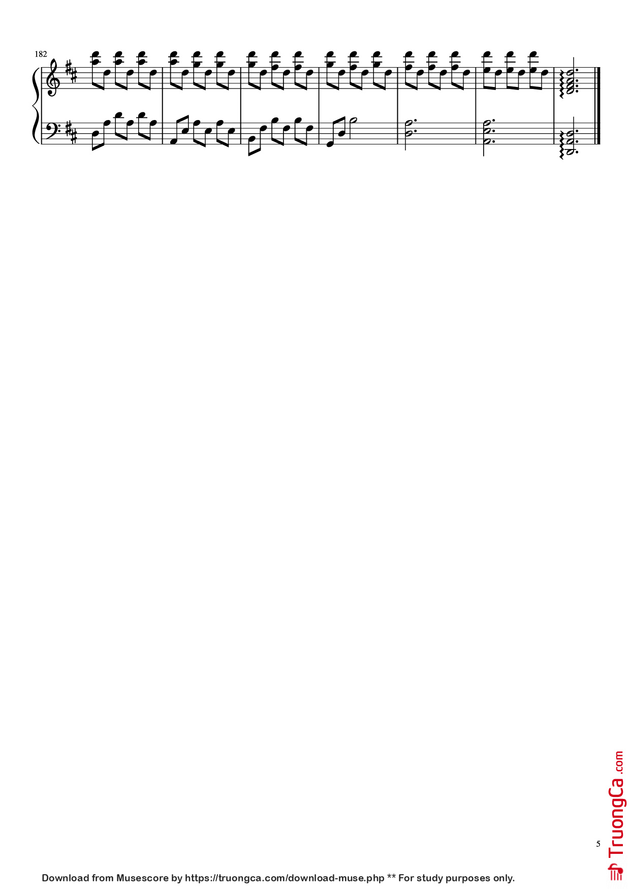 Page 5 of Sheet music PDF Piano I Giorni Piano - Undefined