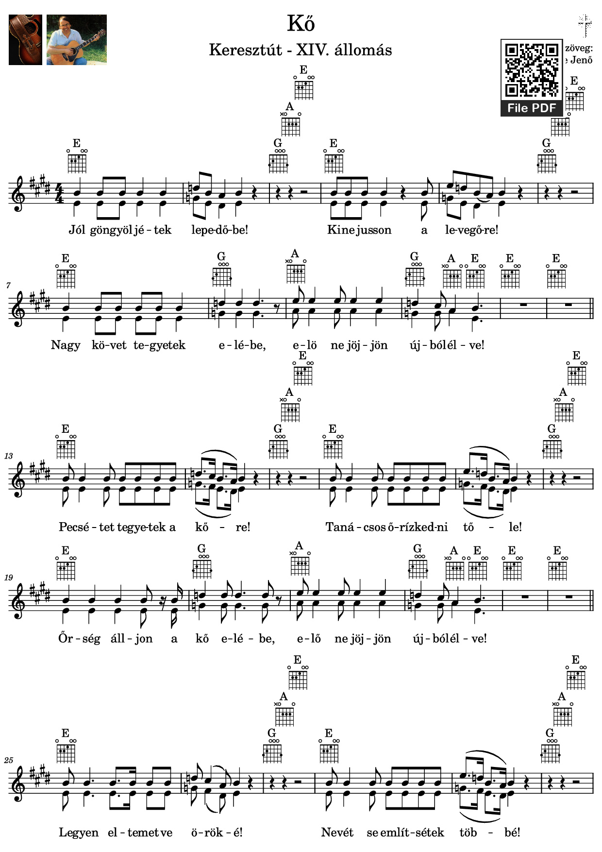 Kő - Zene és Szöveg: