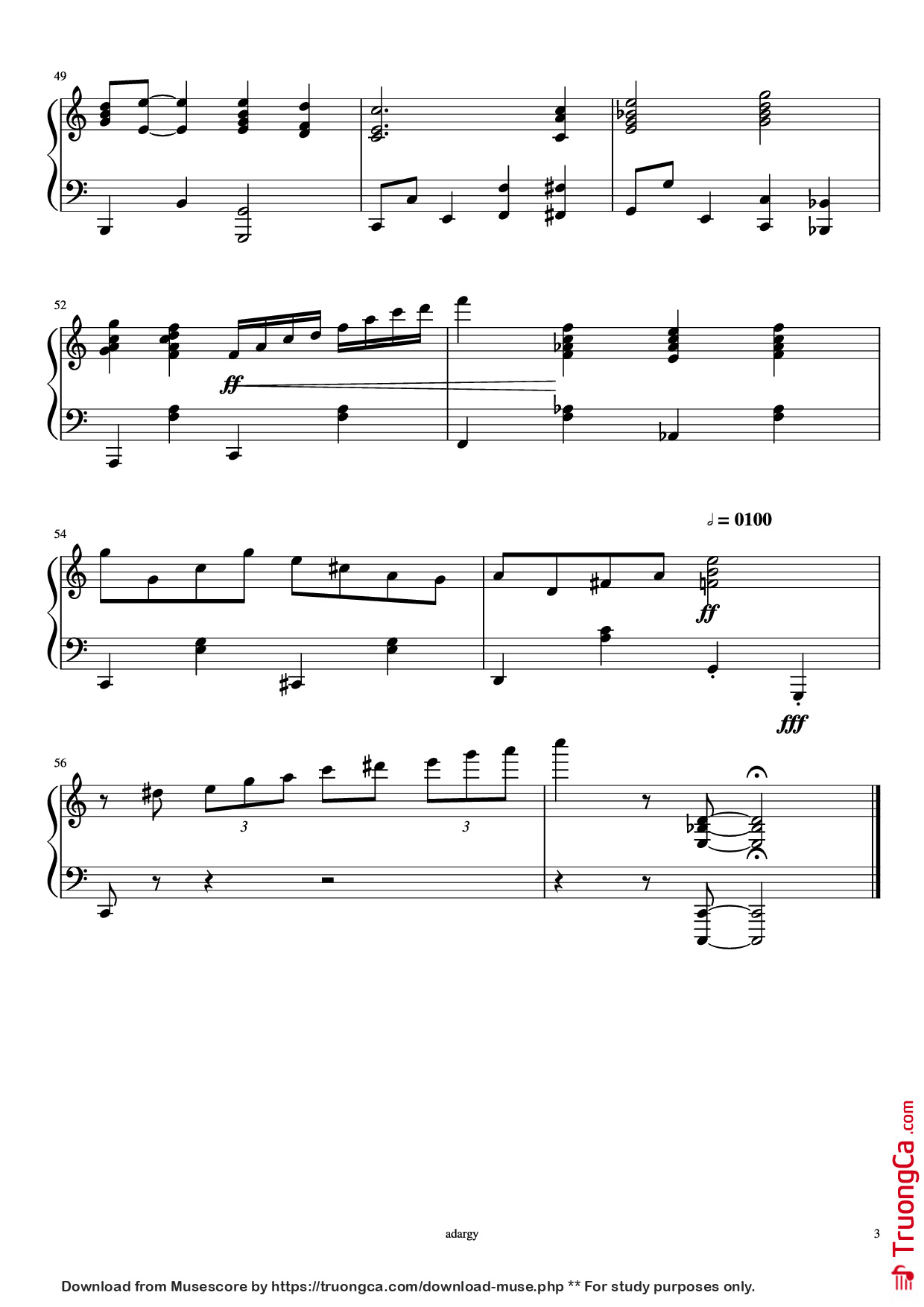 Page 3 of Sheet music PDF Piano When the saints go marching in Piano - Gospel traditionnel