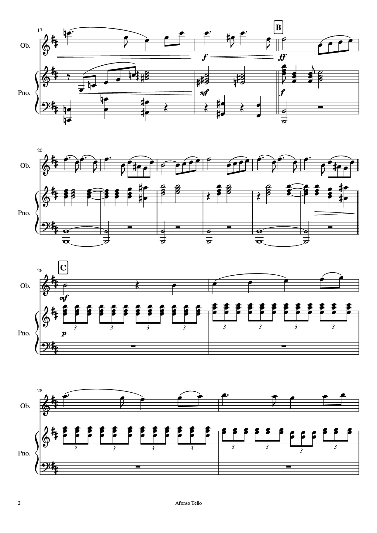 Page 2 of Sheet music PDF Piano Swan Lake - Finalle Piano - Pyotr Ilyich Tchaikovsky