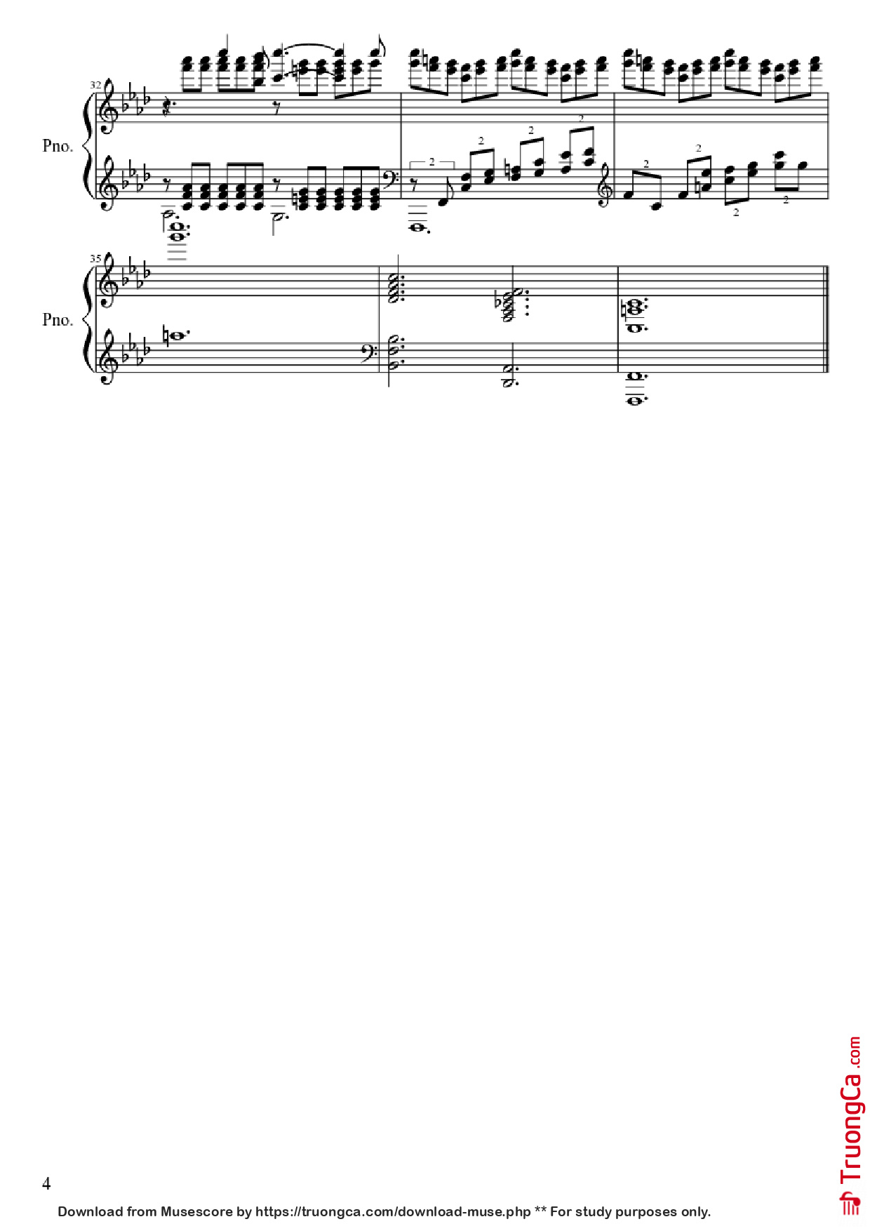 Page 4 of Sheet music PDF Piano le roi et l