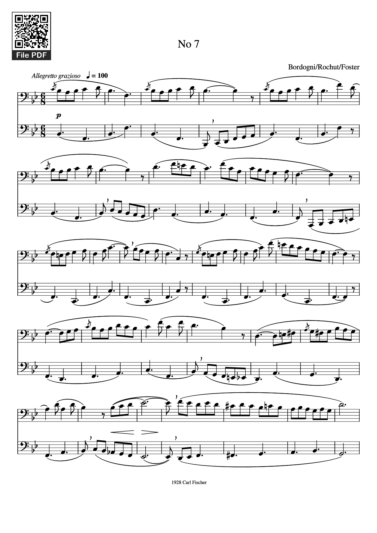 No 7 - Bordogni/Rochut/Foster