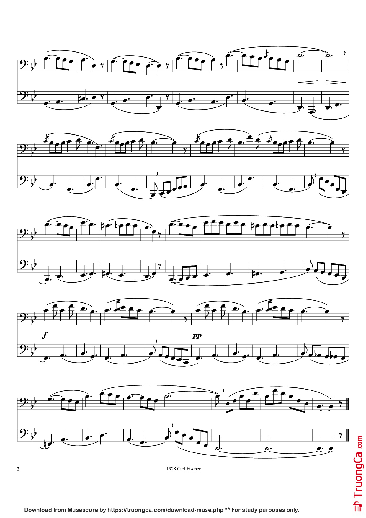 Page 2 of Sheet music PDF No 7 - Bordogni/Rochut/Foster
