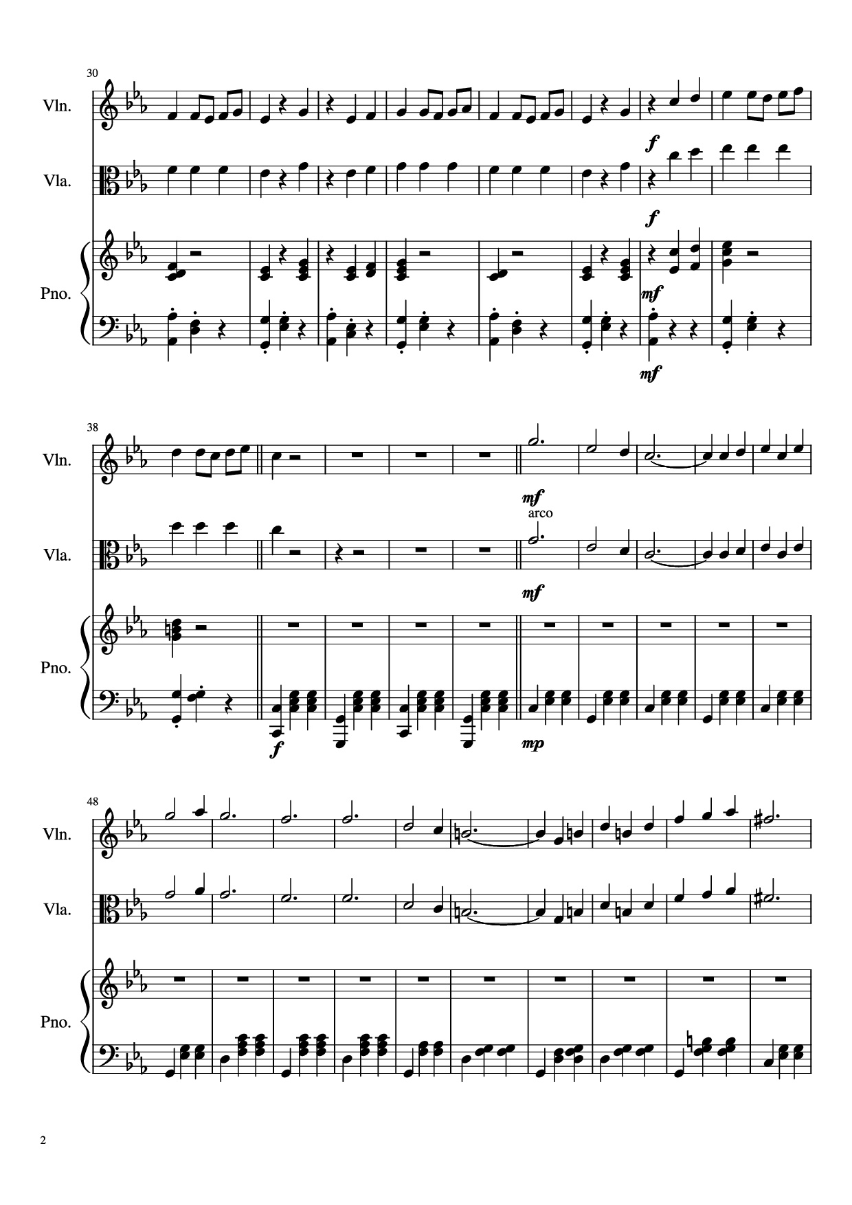 Page 2 of Sheet music PDF Piano WALTZ NO. 2 Piano - Dimitri Shostakovich