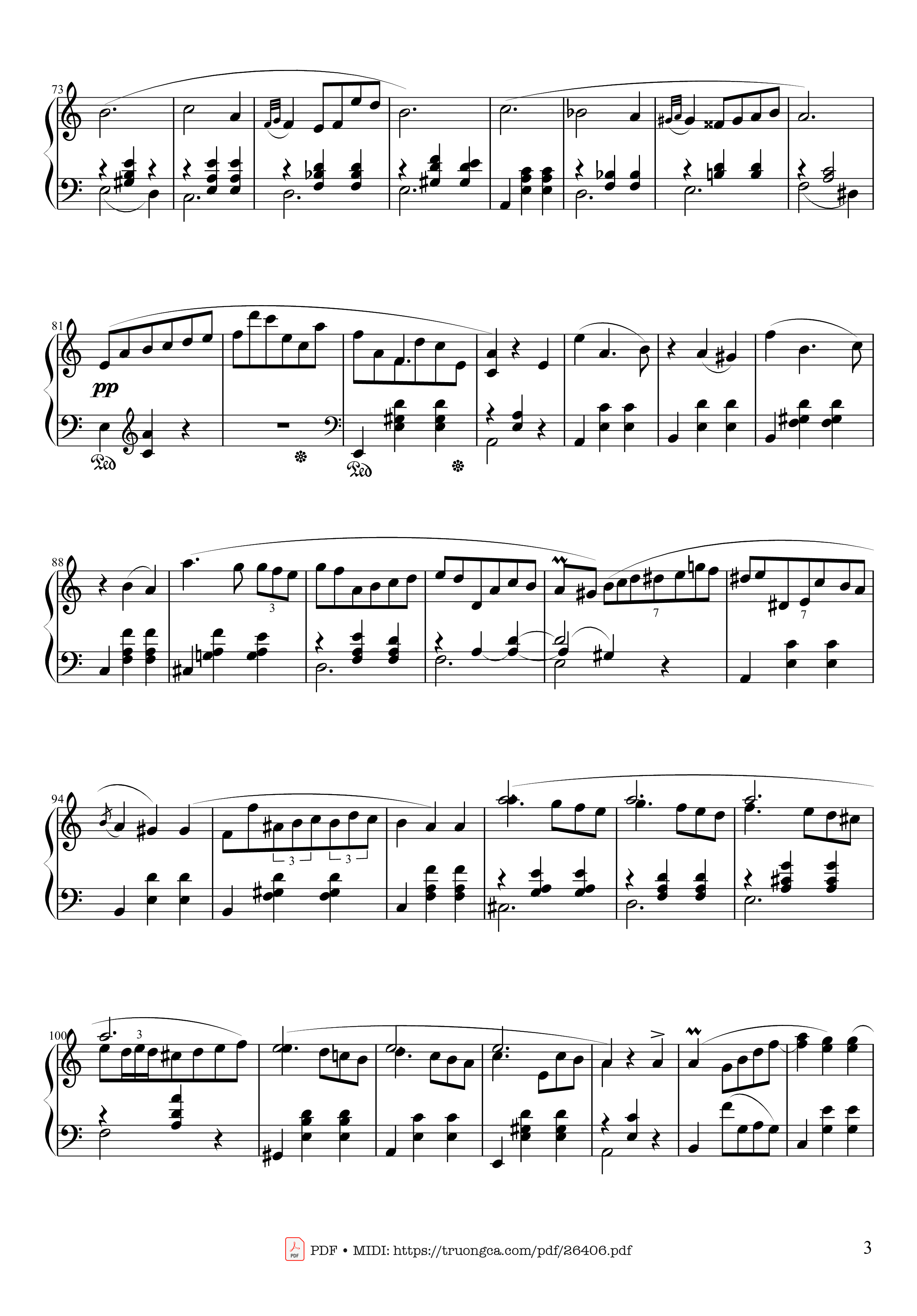 Page 3 of Sheet music PDF Waltz in A Minor, Opus 34 No 2 - Frédéric François Chopin