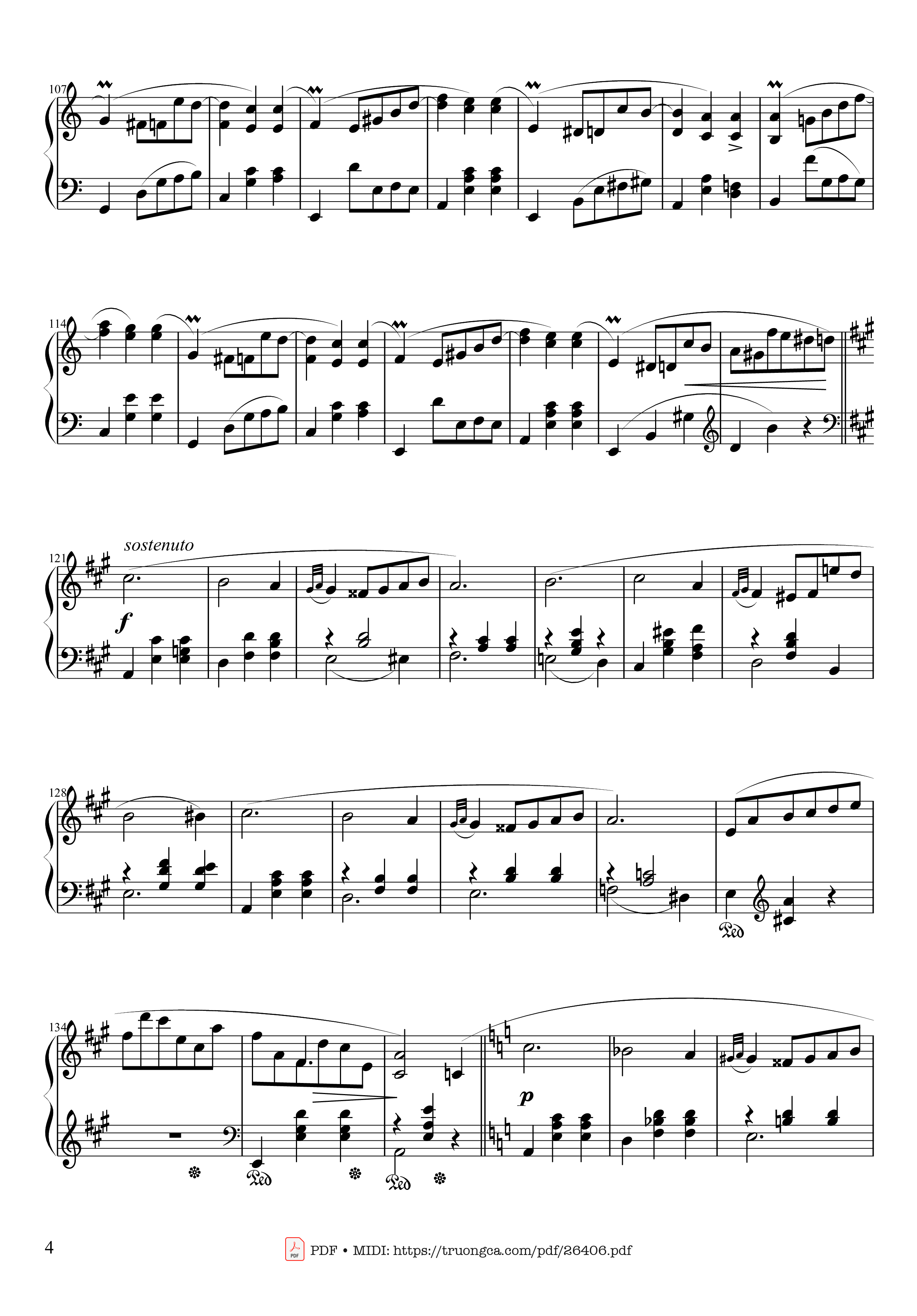 Page 4 of Sheet music PDF Waltz in A Minor, Opus 34 No 2 - Frédéric François Chopin