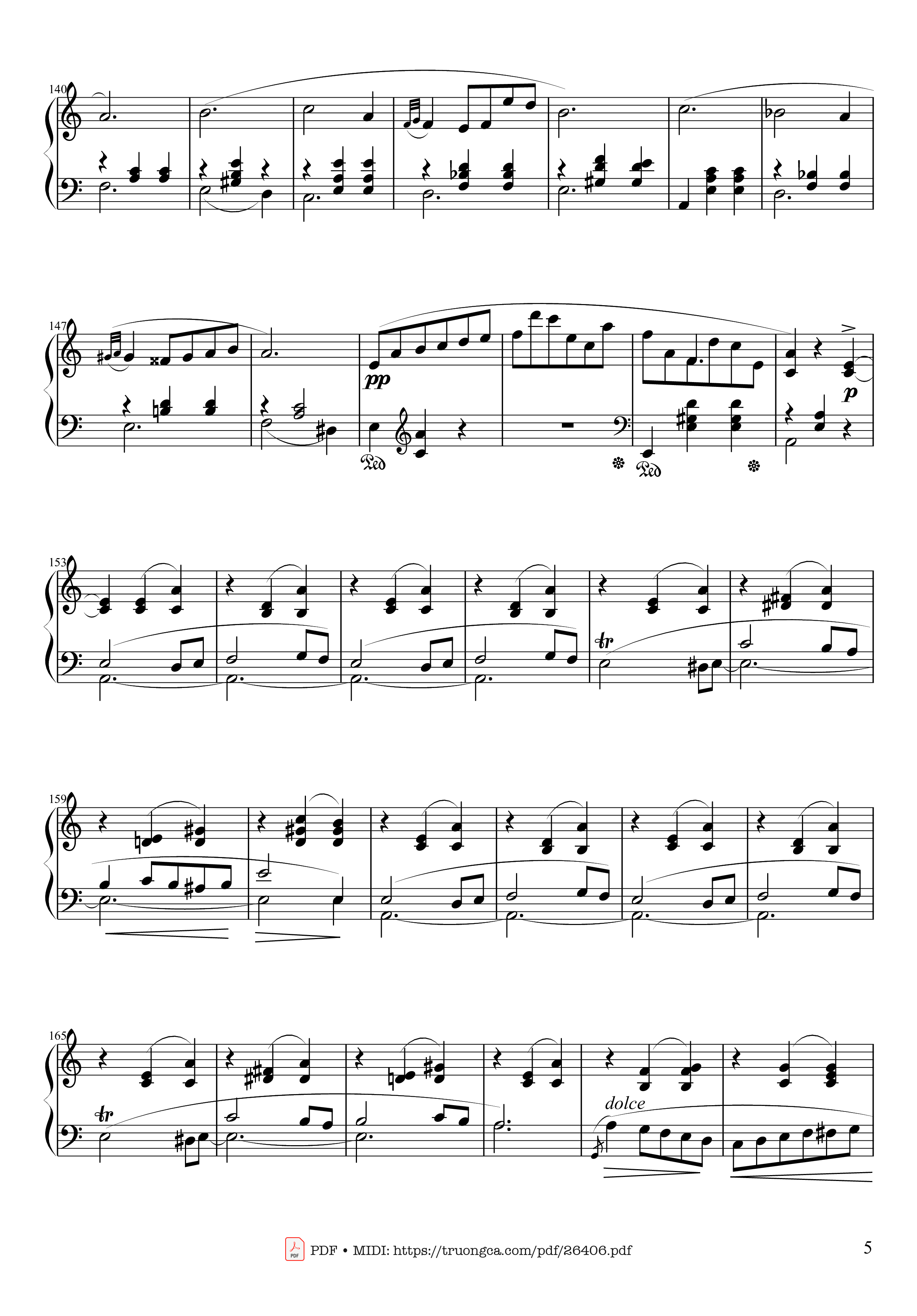 Page 5 of Sheet music PDF Waltz in A Minor, Opus 34 No 2 - Frédéric François Chopin