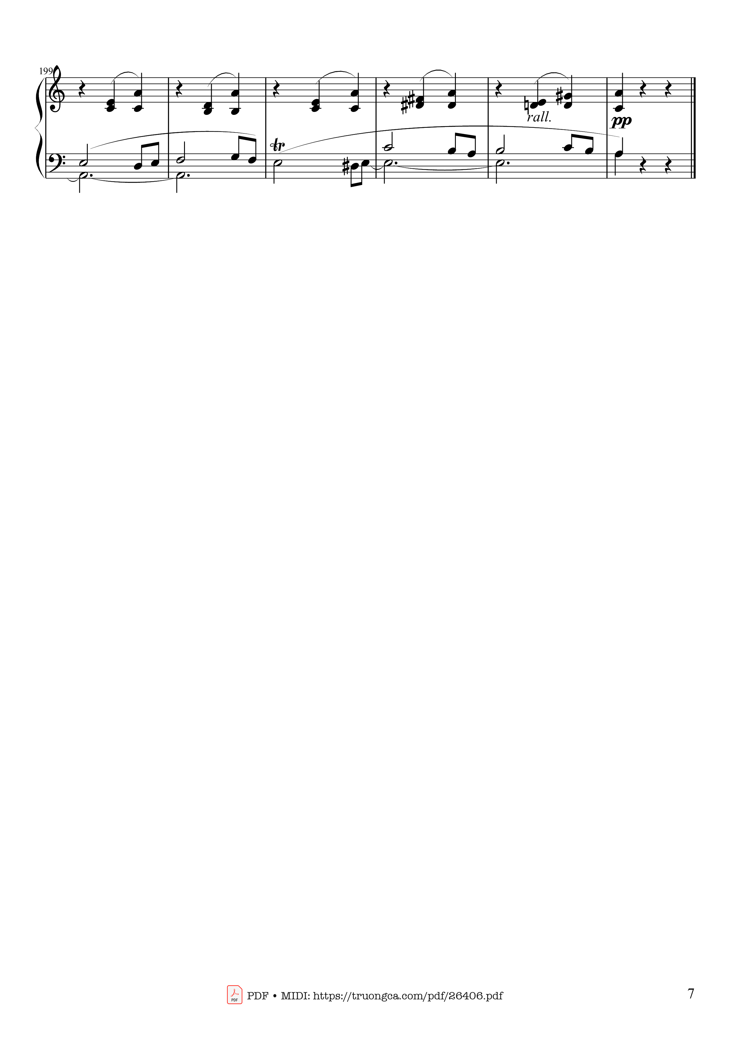 Page 7 of Sheet music PDF Waltz in A Minor, Opus 34 No 2 - Frédéric François Chopin