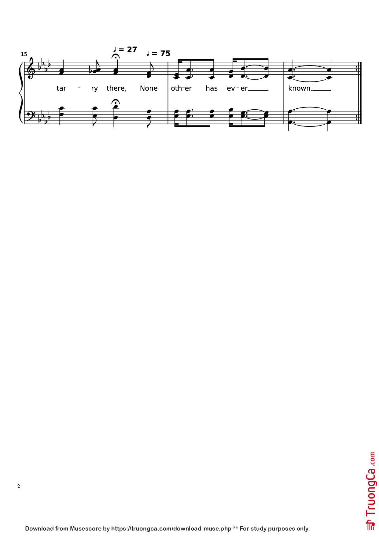 Page 2 of Sheet music PDF Piano In the Garden Piano - Charles Austin Miles