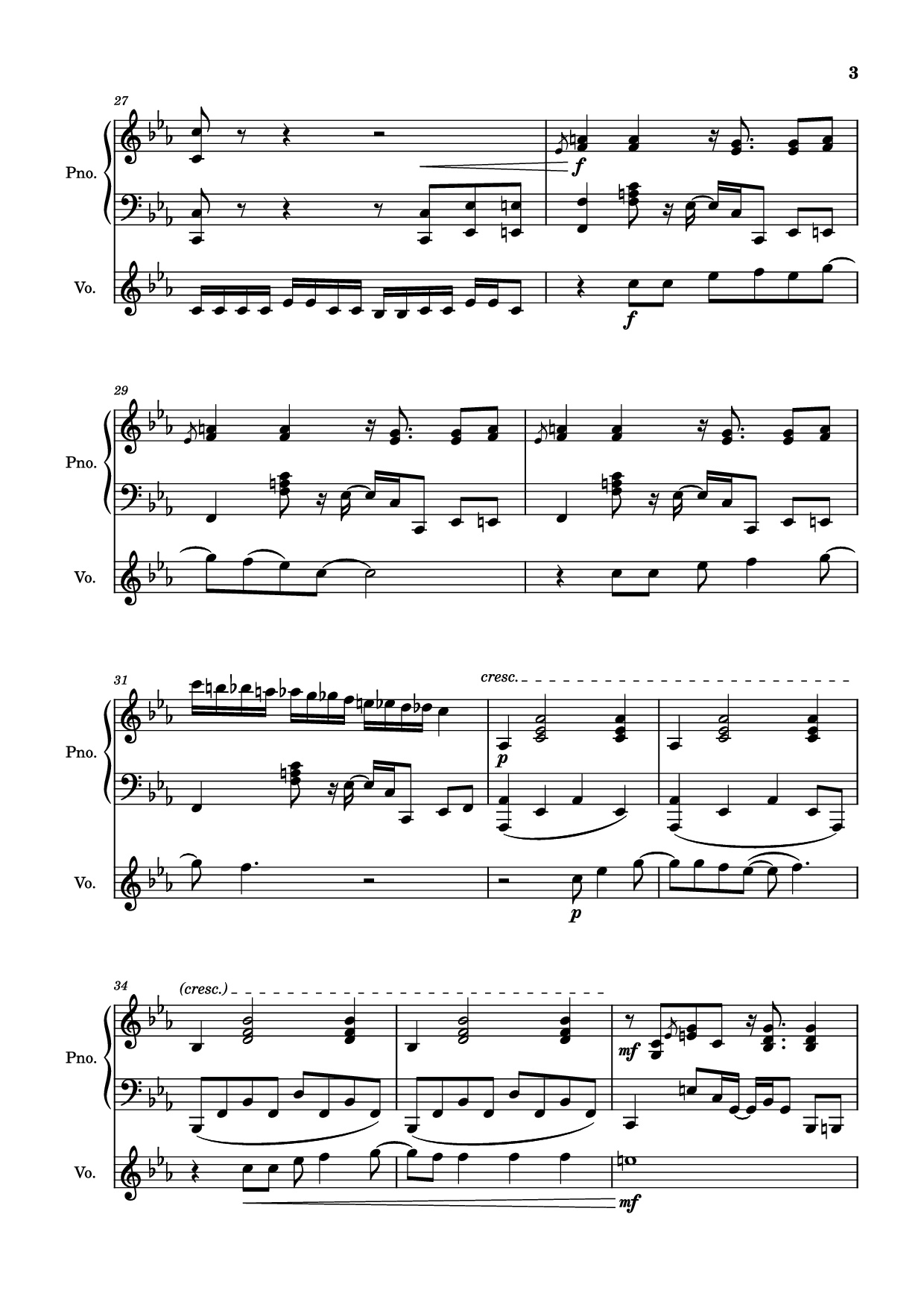 Page 3 of Sheet music PDF Piano 2012 Piano - Will Wood arr. Celandine