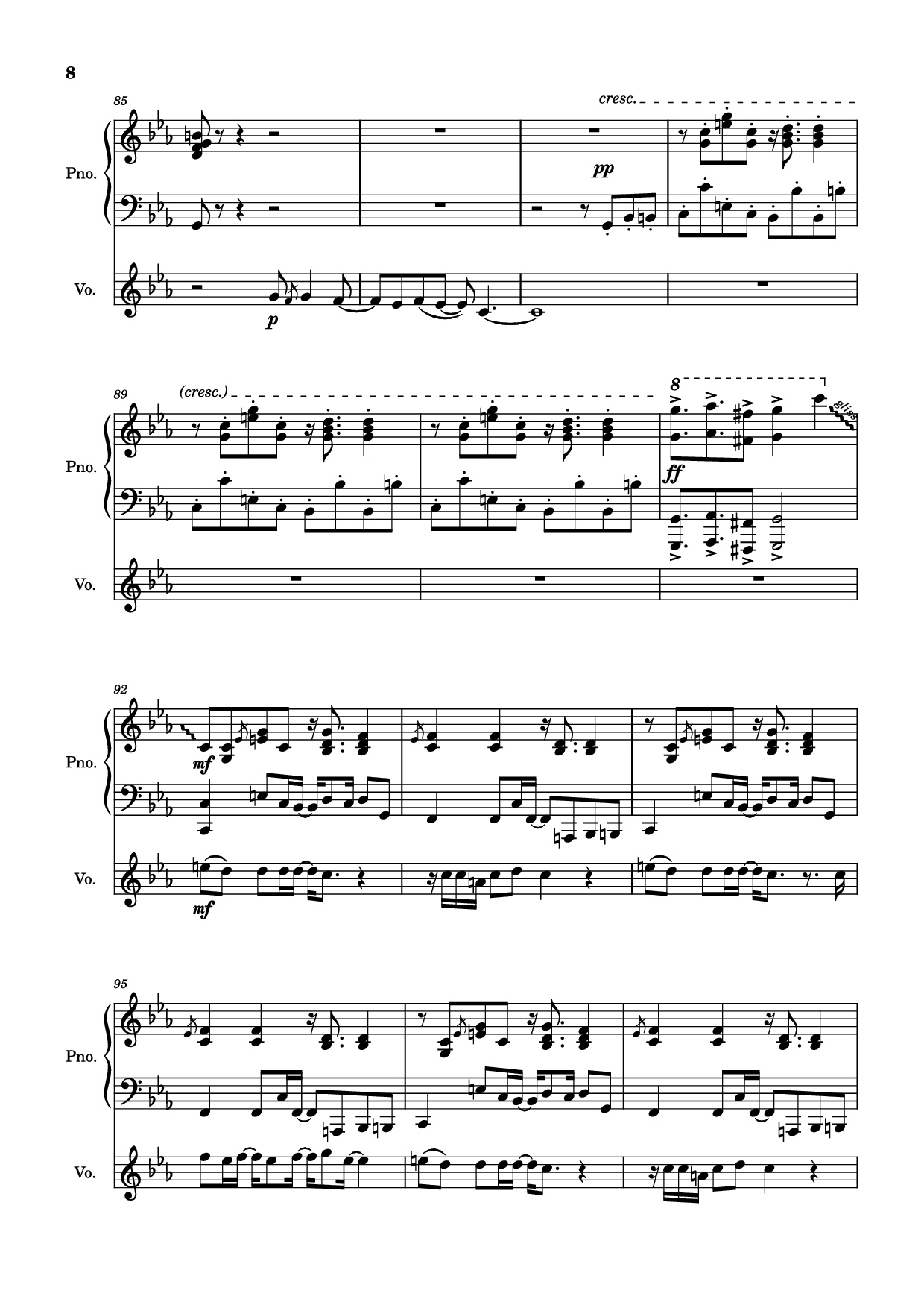 Page 8 of Sheet music PDF Piano 2012 Piano - Will Wood arr. Celandine