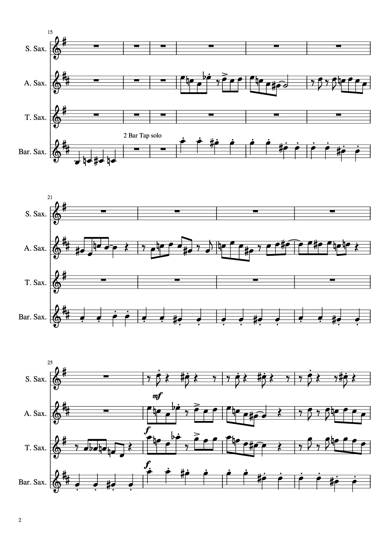 Page 2 of Sheet music PDF Carnival Kerfuffle - Kristofer Maddigan