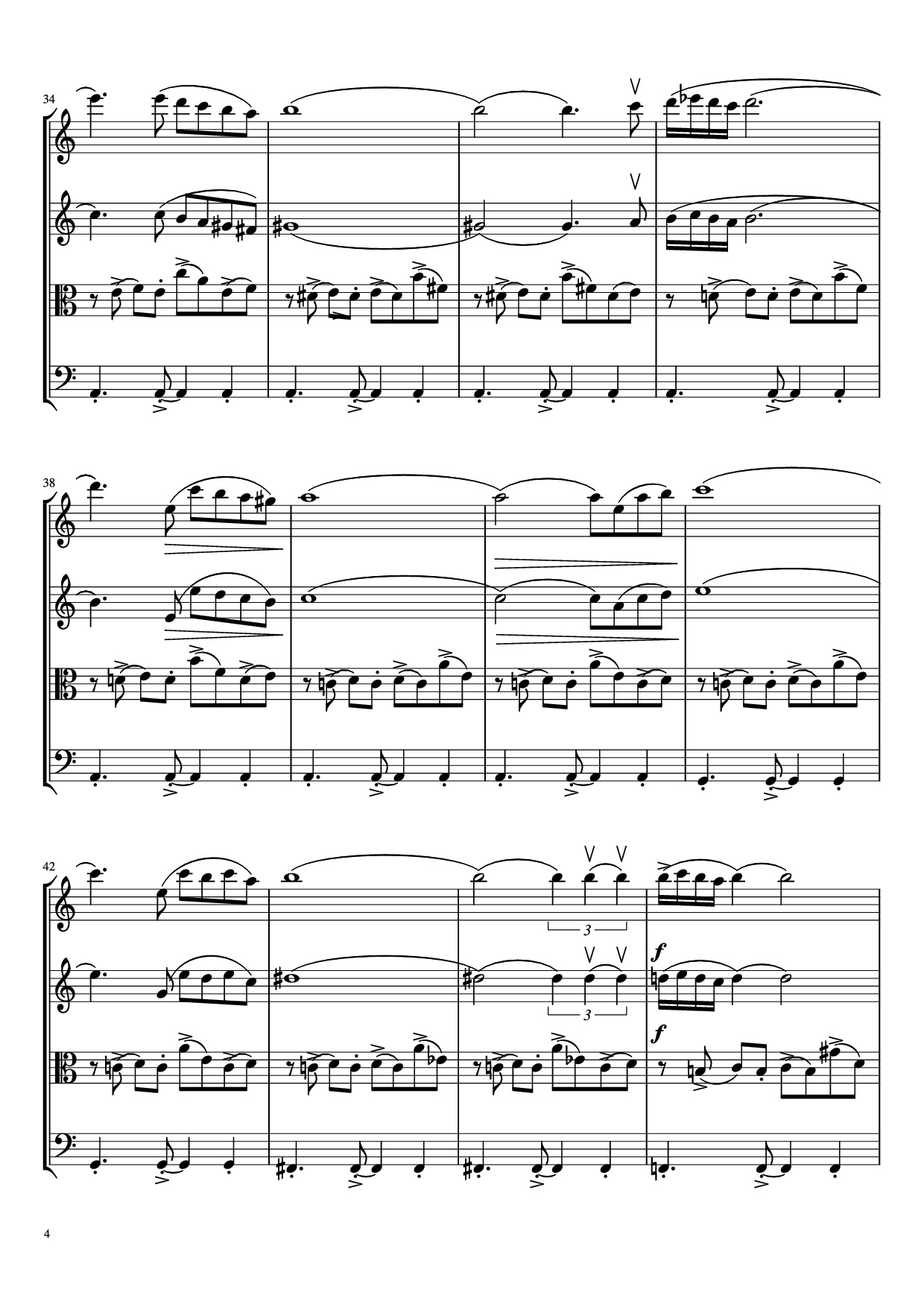 Page 4 of Sheet music PDF libertango Violin - A. Piazolla